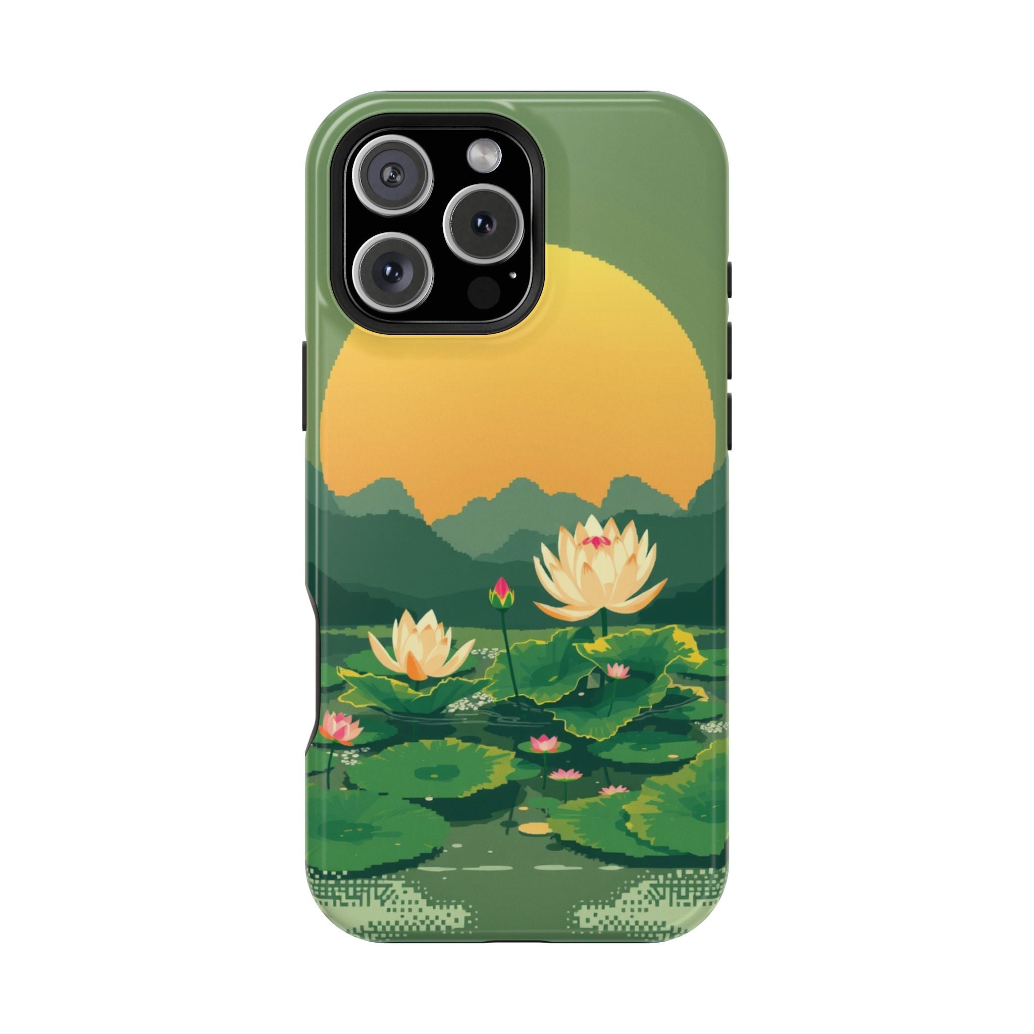 iPhone Lotus Pond Enchanted Art Slim Everyday Designer Case · iPhone Case