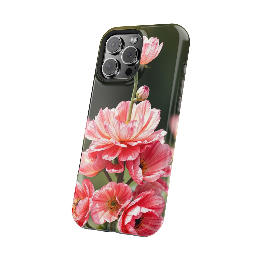 iPhone Ranunculus Stack Vibrant Watercolor Slim Snap Case · iPhone Case