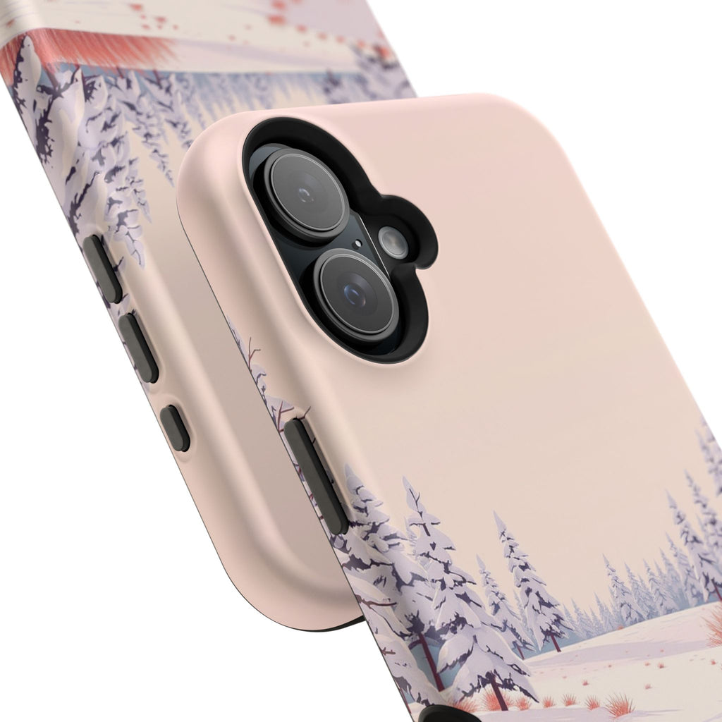 iPhone Snow Field Vintage Retro Poster Slim Everyday Designer Case · iPhone Case