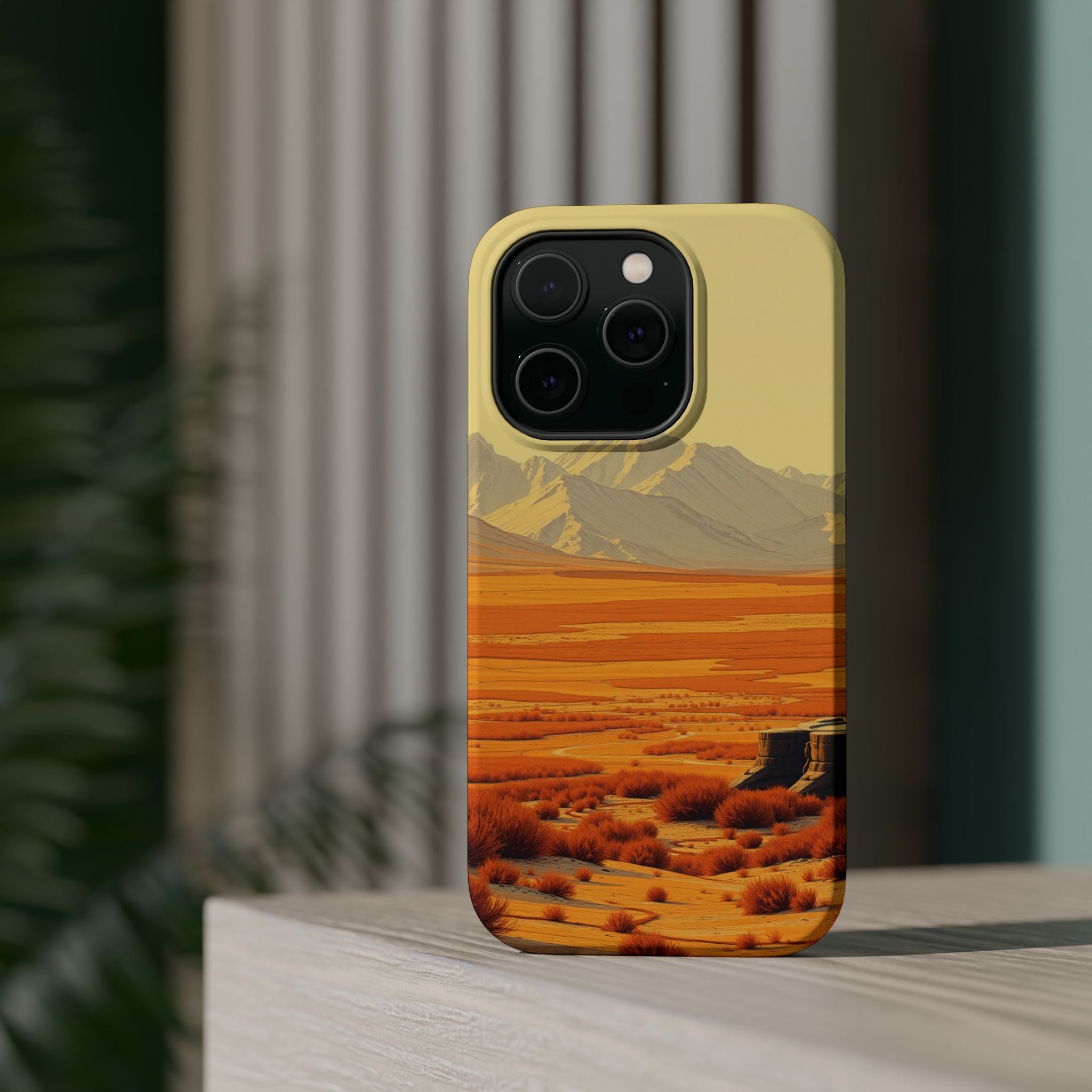 iPhone Mustard And Rust Tundra Expanse Slim Everyday Designer Case · iPhone Case