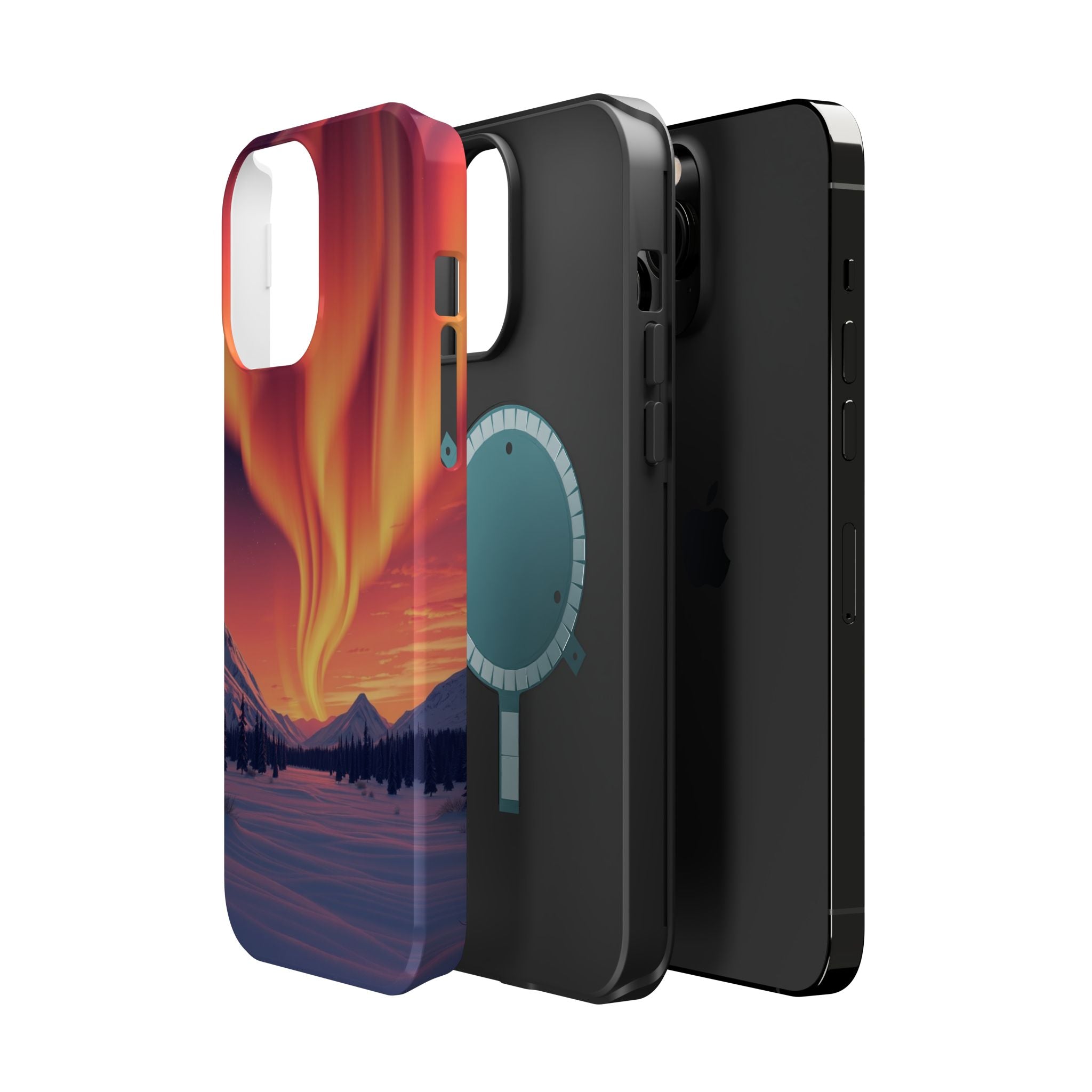 iPhone Sunset Amber And Peach Northern Lights Slim iPhone Everyday · iPhone Case