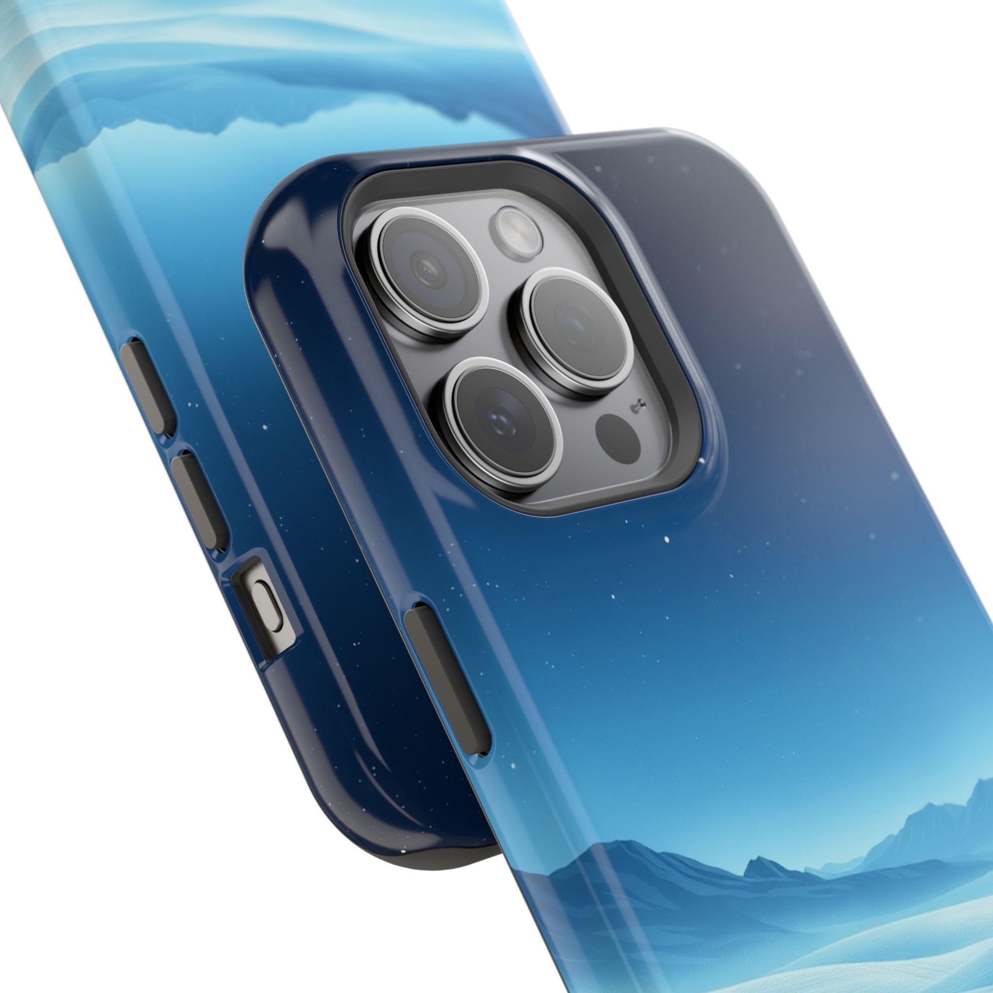 iPhone Midnight Blue And Silver Tundra Expanse Clean iPhone 17 Minimal · iPhone