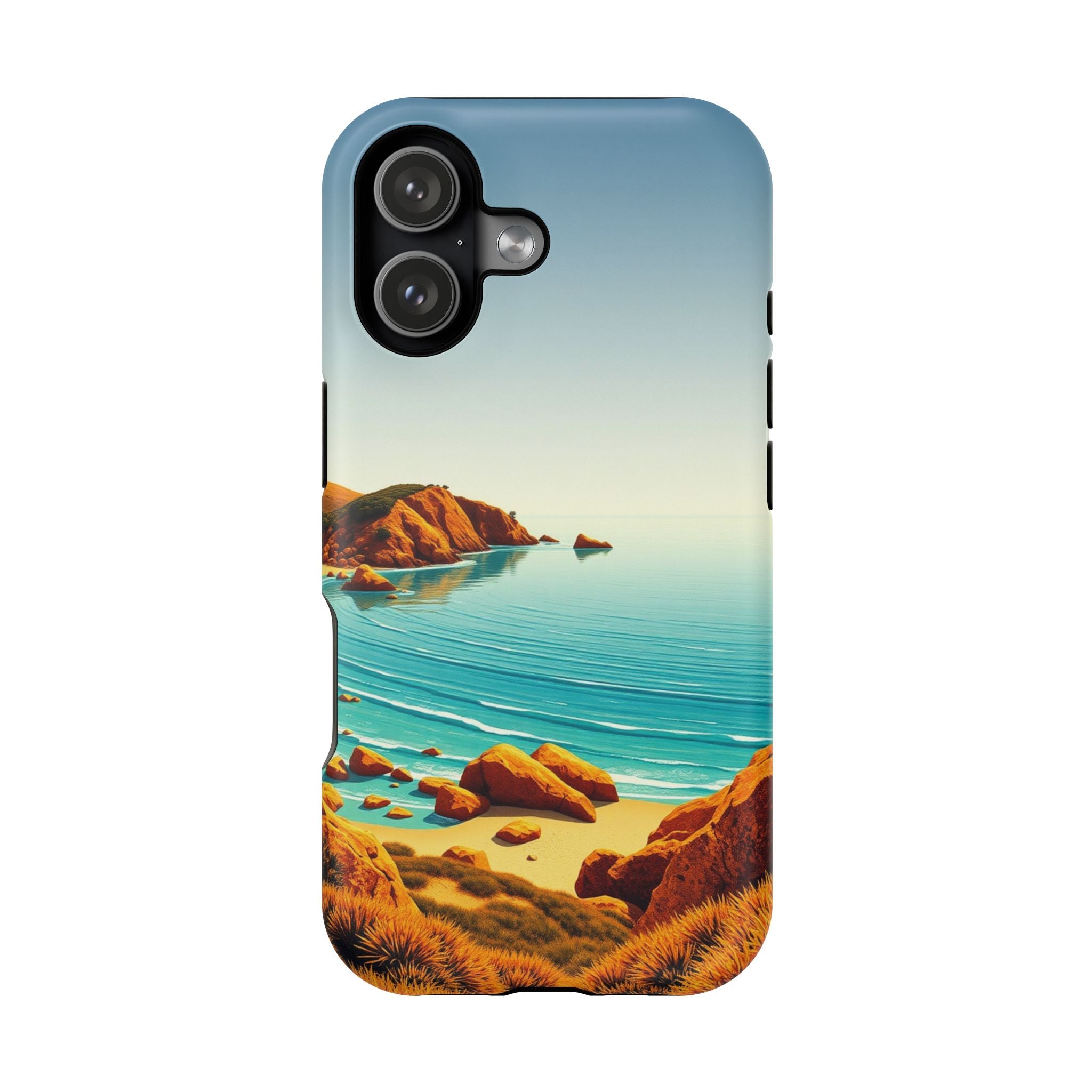 iPhone Mustard And Rust Pebble Beach Slim Everyday iPhone 14 Designer · iPhone C