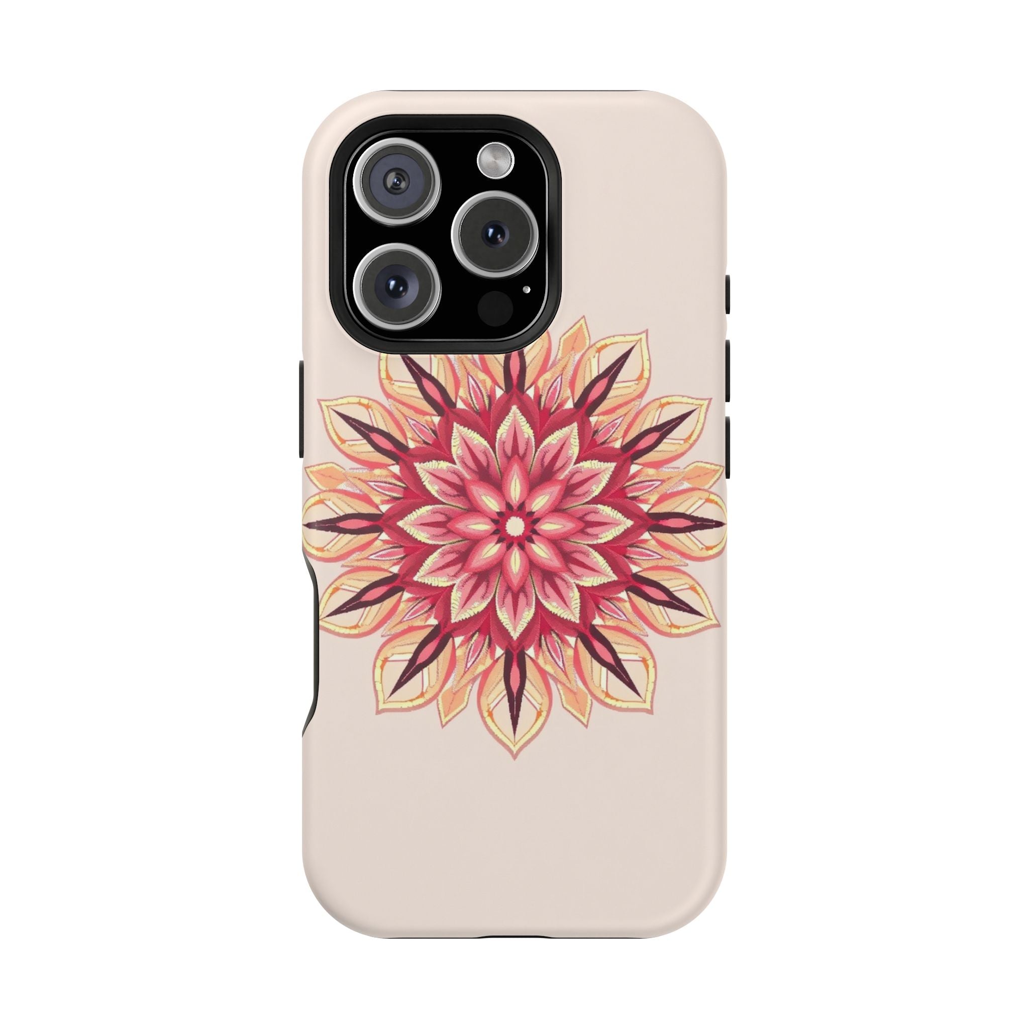 iPhone Floral Mandala Pixel Art -Bit Slim Everyday Designer Case · iPhone Case