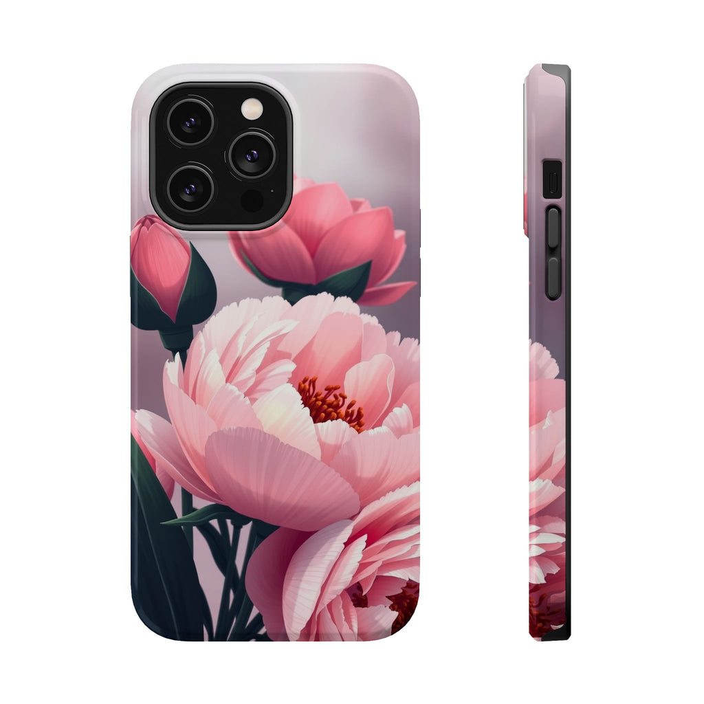 iPhone Peony Bouquet Enchanted Art Bold Modern Everyday Snap Case · iPhone Case