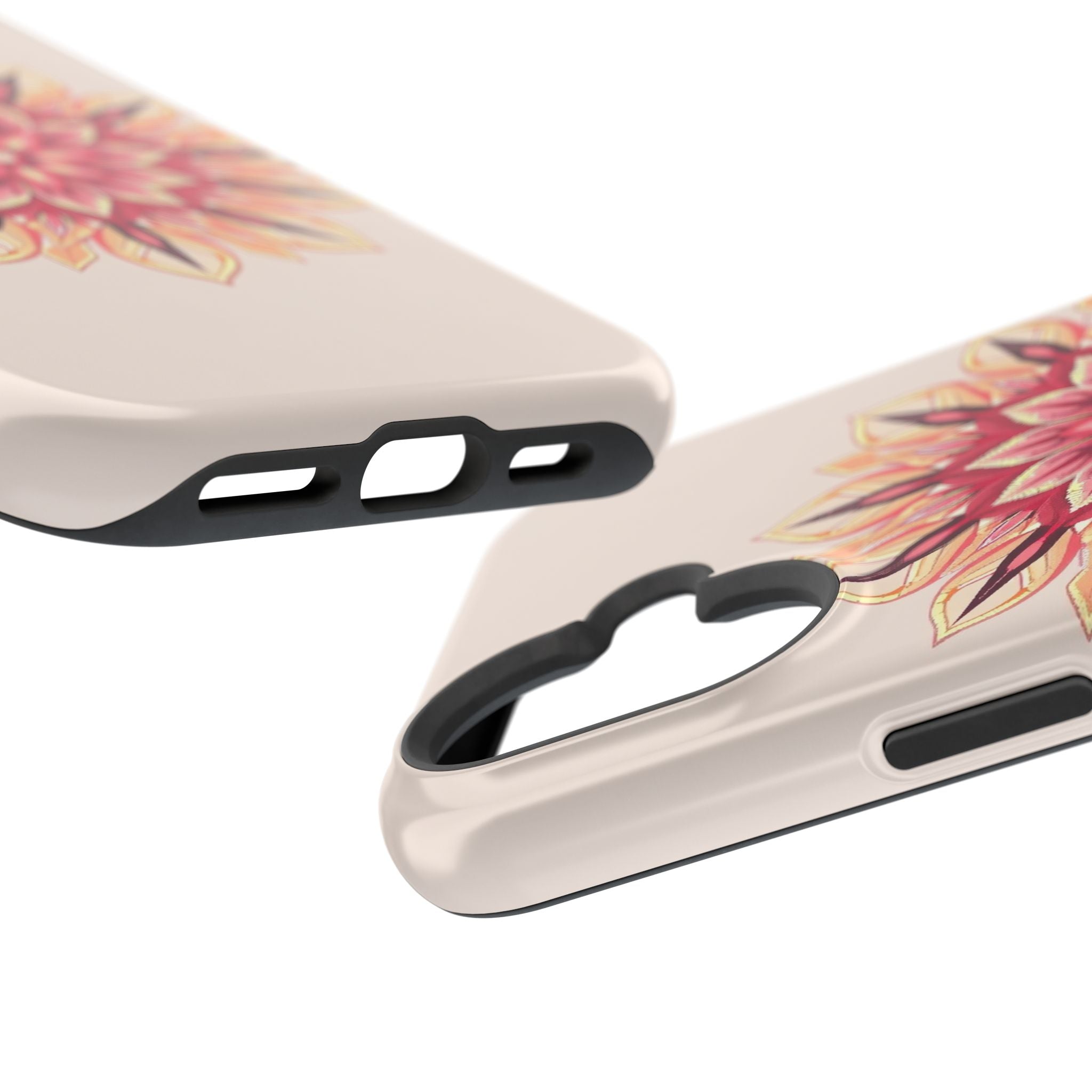 iPhone Floral Mandala Pixel Art -Bit Slim Everyday Designer Case · iPhone Case