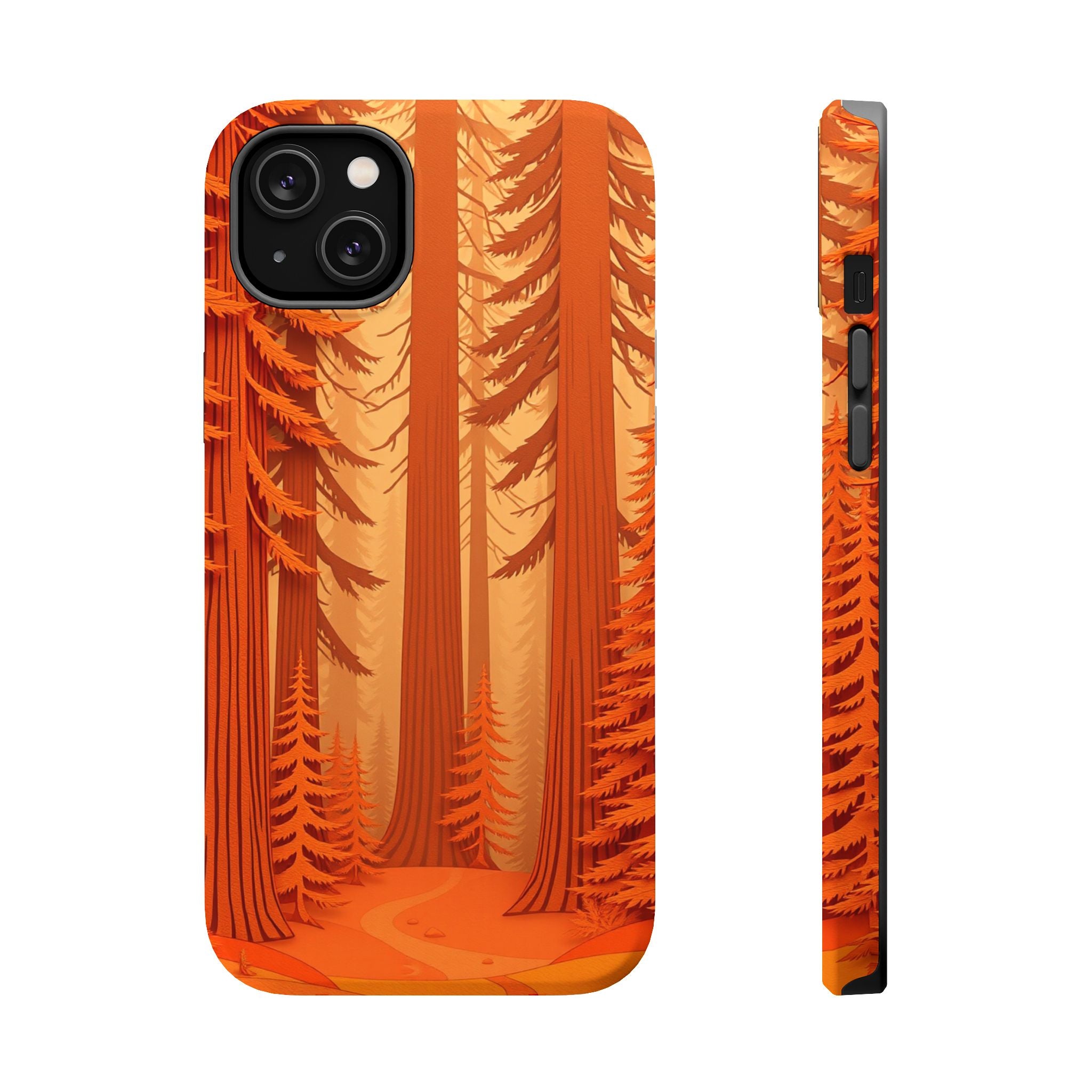 iPhone Redwood Forest Paper Cut Art Slim Everyday Designer Case · iPhone Case