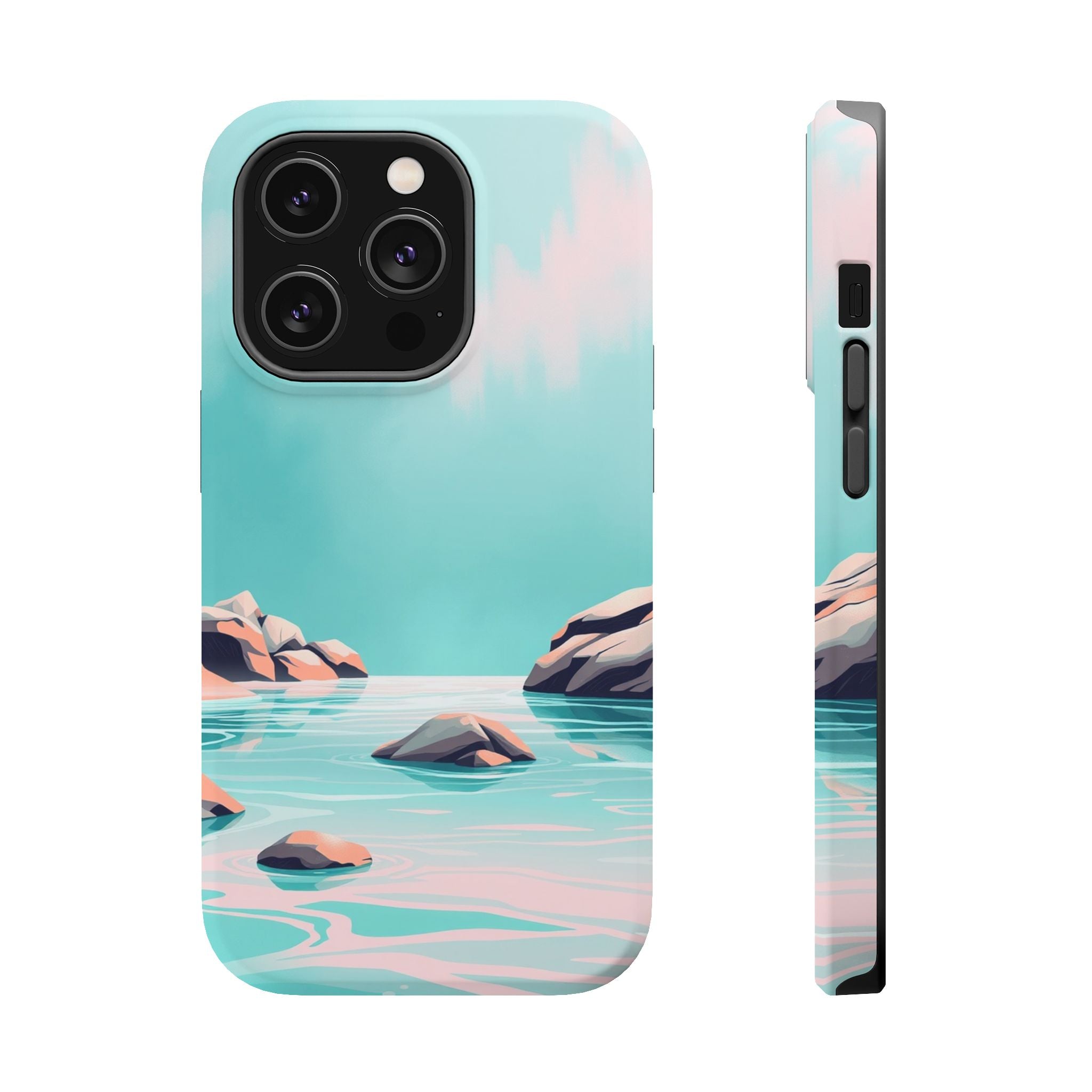 iPhone Vibrant Tidal Pool Design Bold Modern Everyday Snap Case · iPhone Case