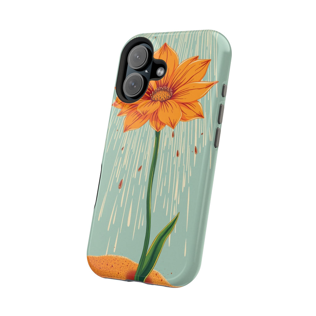 iPhone Spring Shower Bloom Vintage Retro Poster Soft iPhone Finish · iPhone Case