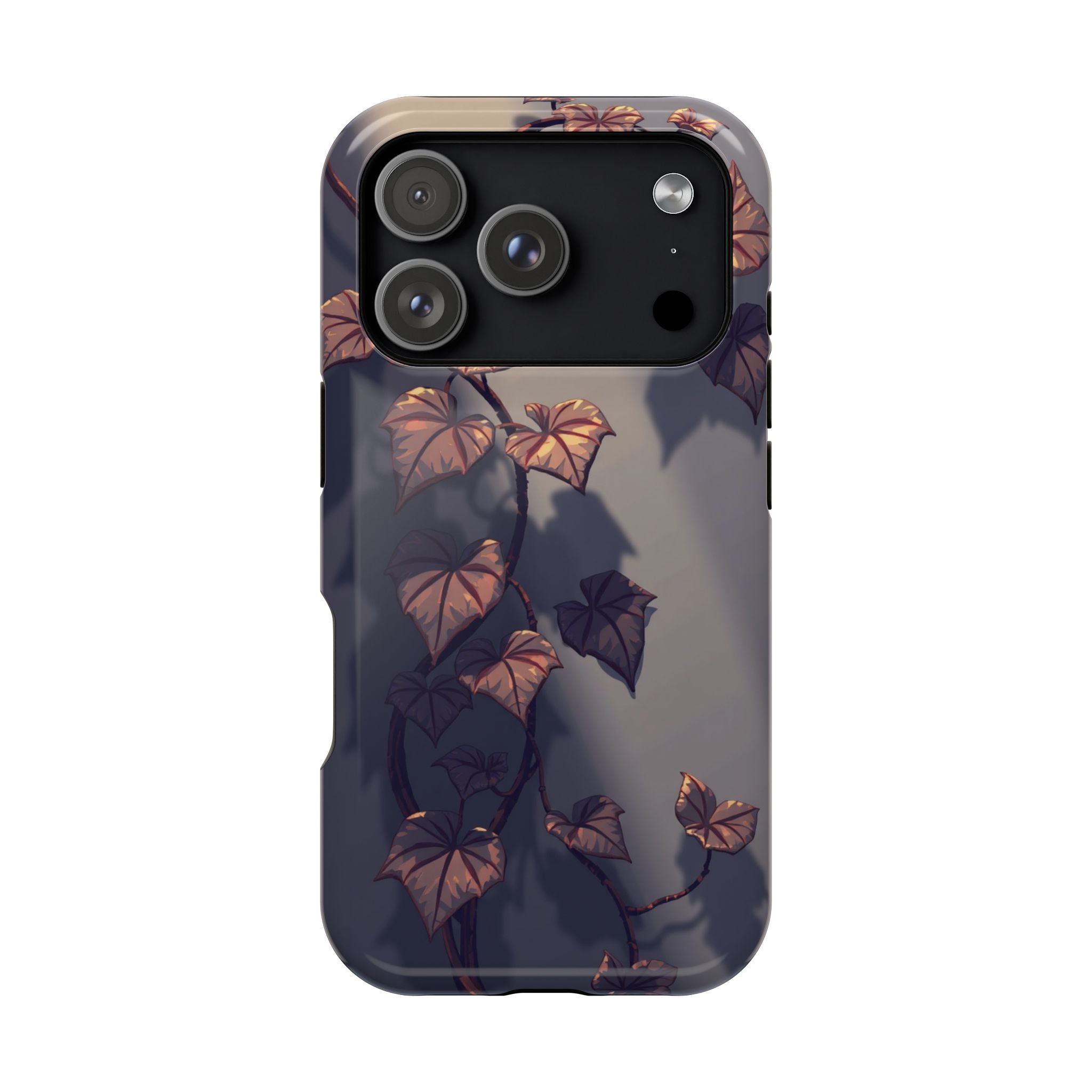 iPhone Charcoal And Copper Art Nouveau Vine Soft iPhone 13 Finish · iPhone Case