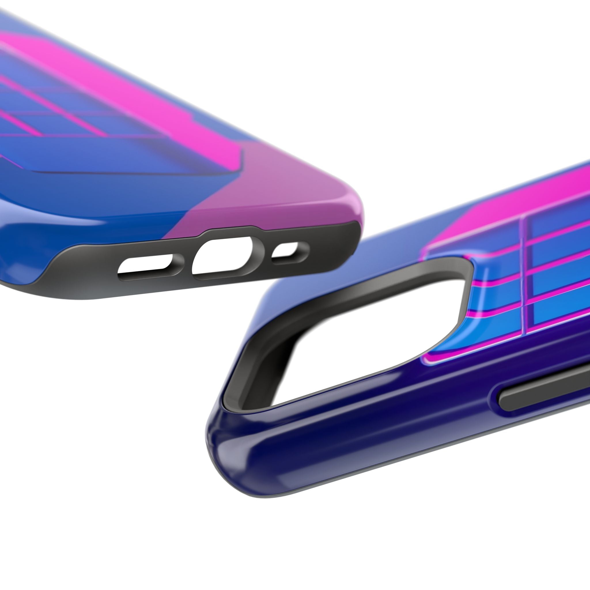 iPhone Earthy 80s Grid Synthwave Design Slim Everyday Designer Case · iPhone Cas