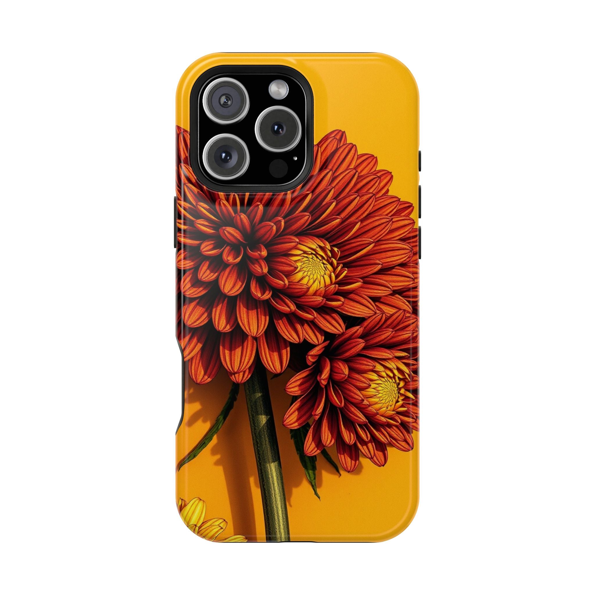 iPhone Mustard And Rust Ranunculus Stack Slim Everyday iPhone 14 · iPhone Case
