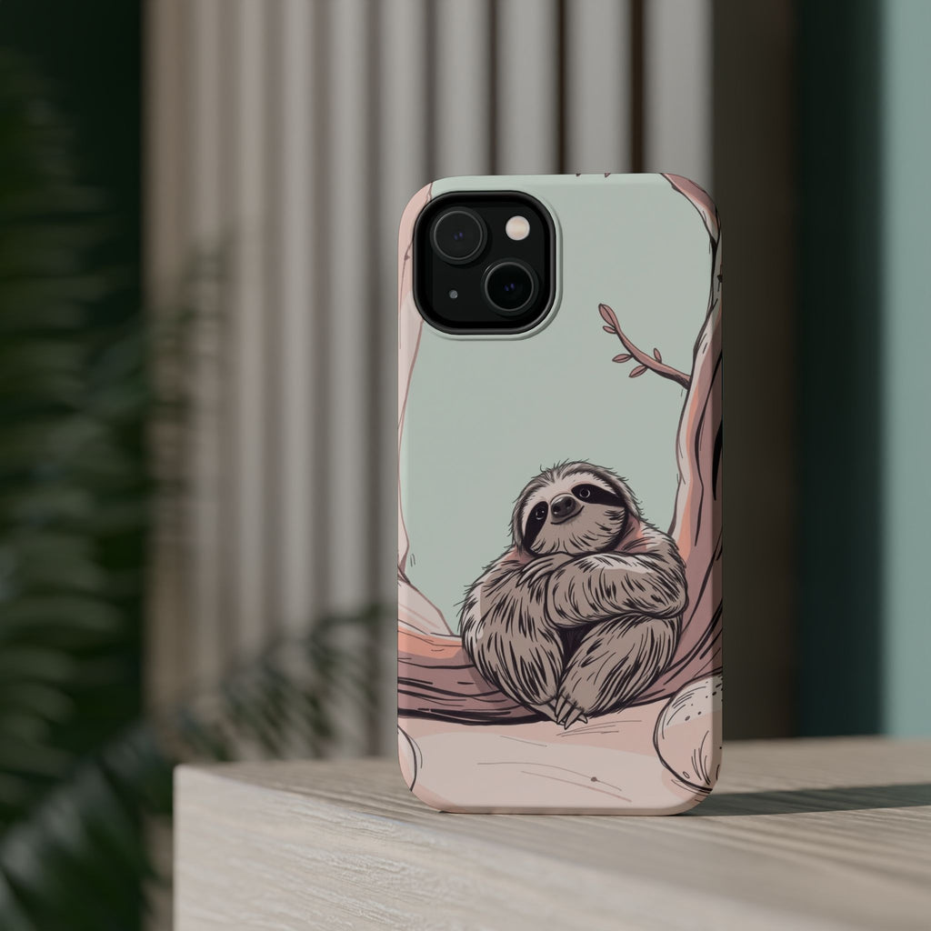 iPhone Cozy Sloth Mode Hand-Drawn Sketch Slim Everyday Designer Case · iPhone Ca