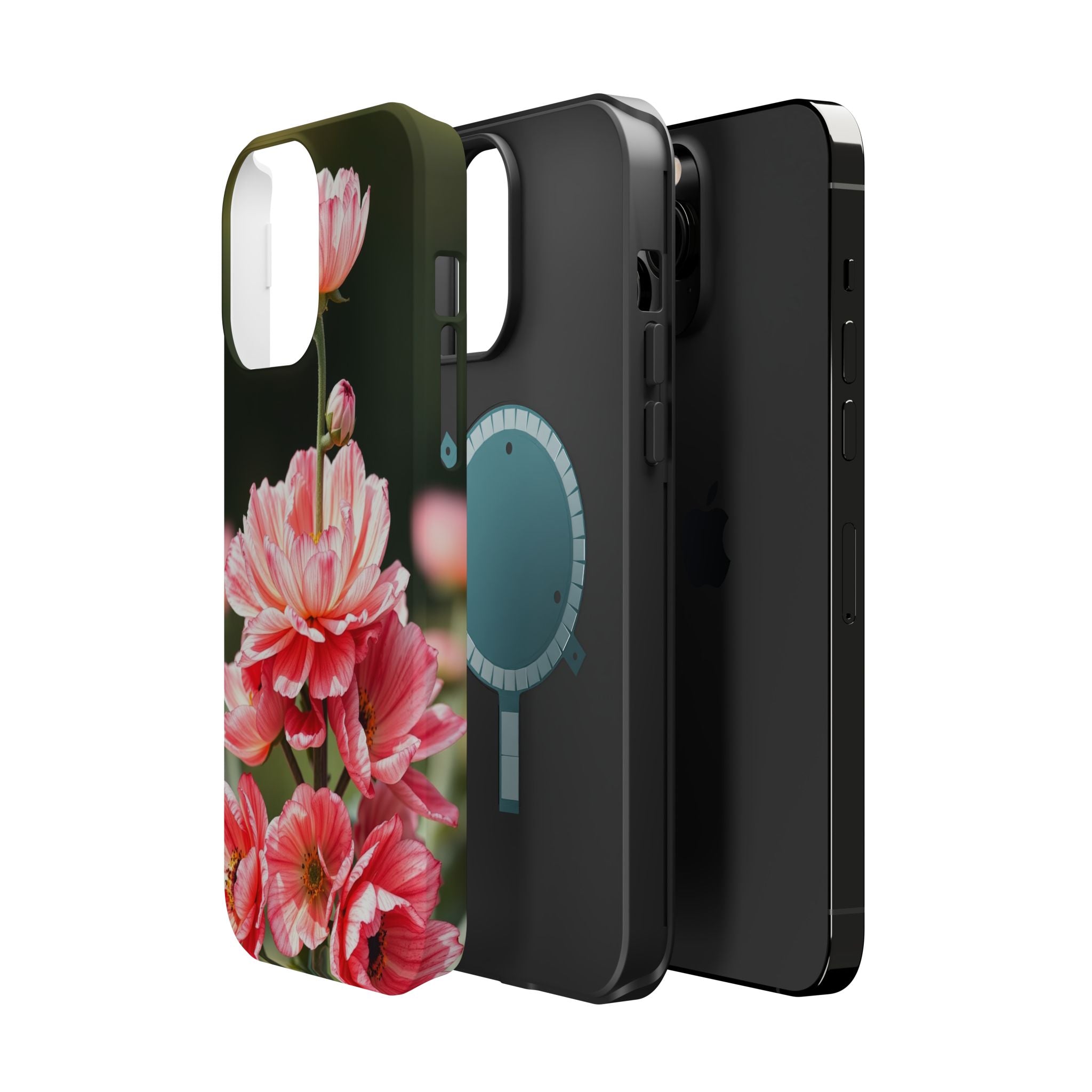 iPhone Ranunculus Stack Vibrant Watercolor Slim Snap Case · iPhone Case