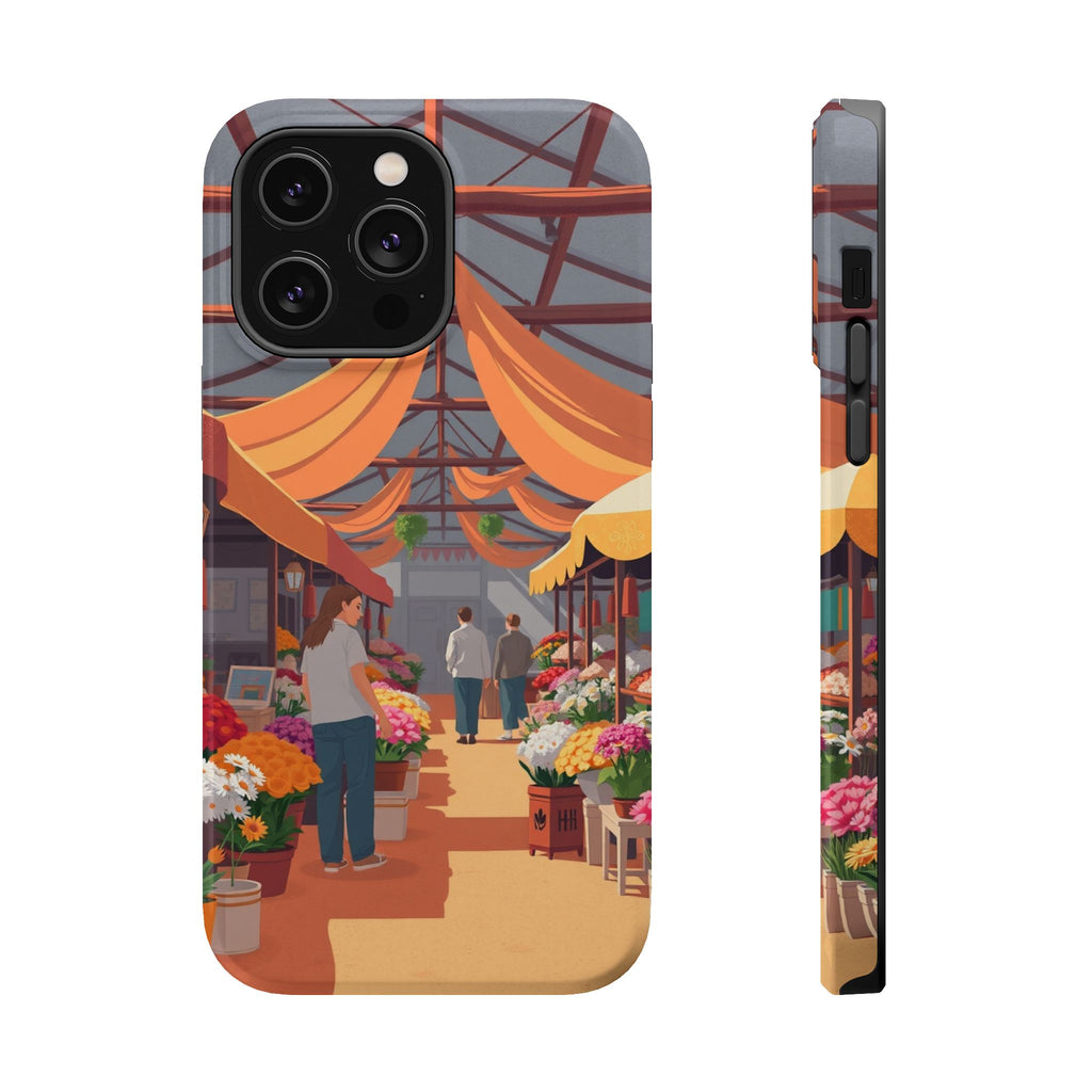 iPhone Vibrant Flower Market Design Slim Everyday Designer Case · iPhone Case