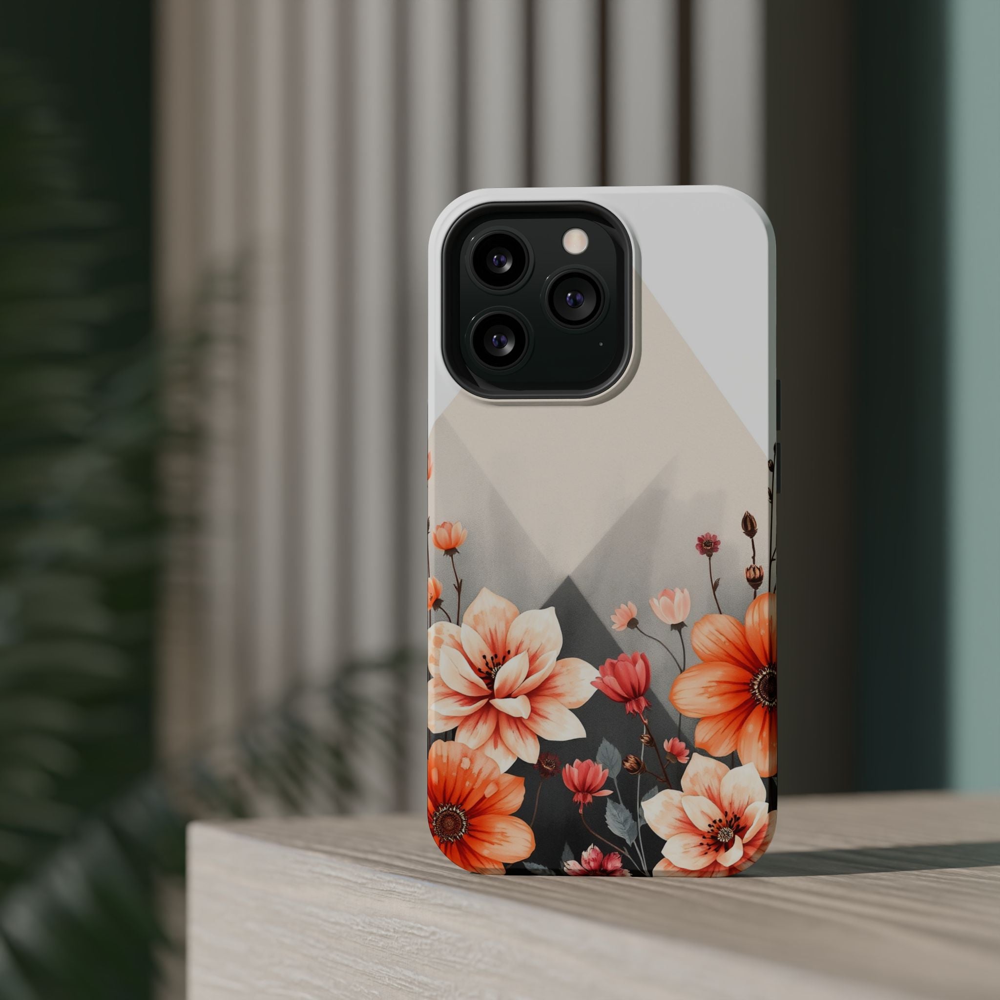 iPhone Floral Geometric Vibrant Design Slim Snap Case · iPhone Case