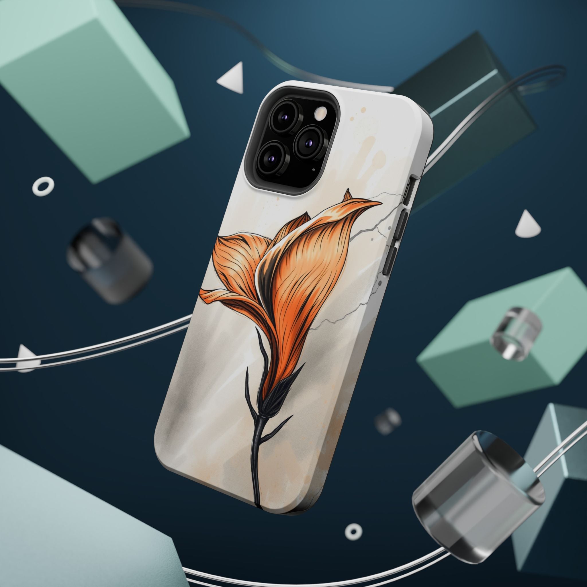 iPhone Dreamy Petal Storm Design Bold Modern Everyday Snap Case · iPhone Case