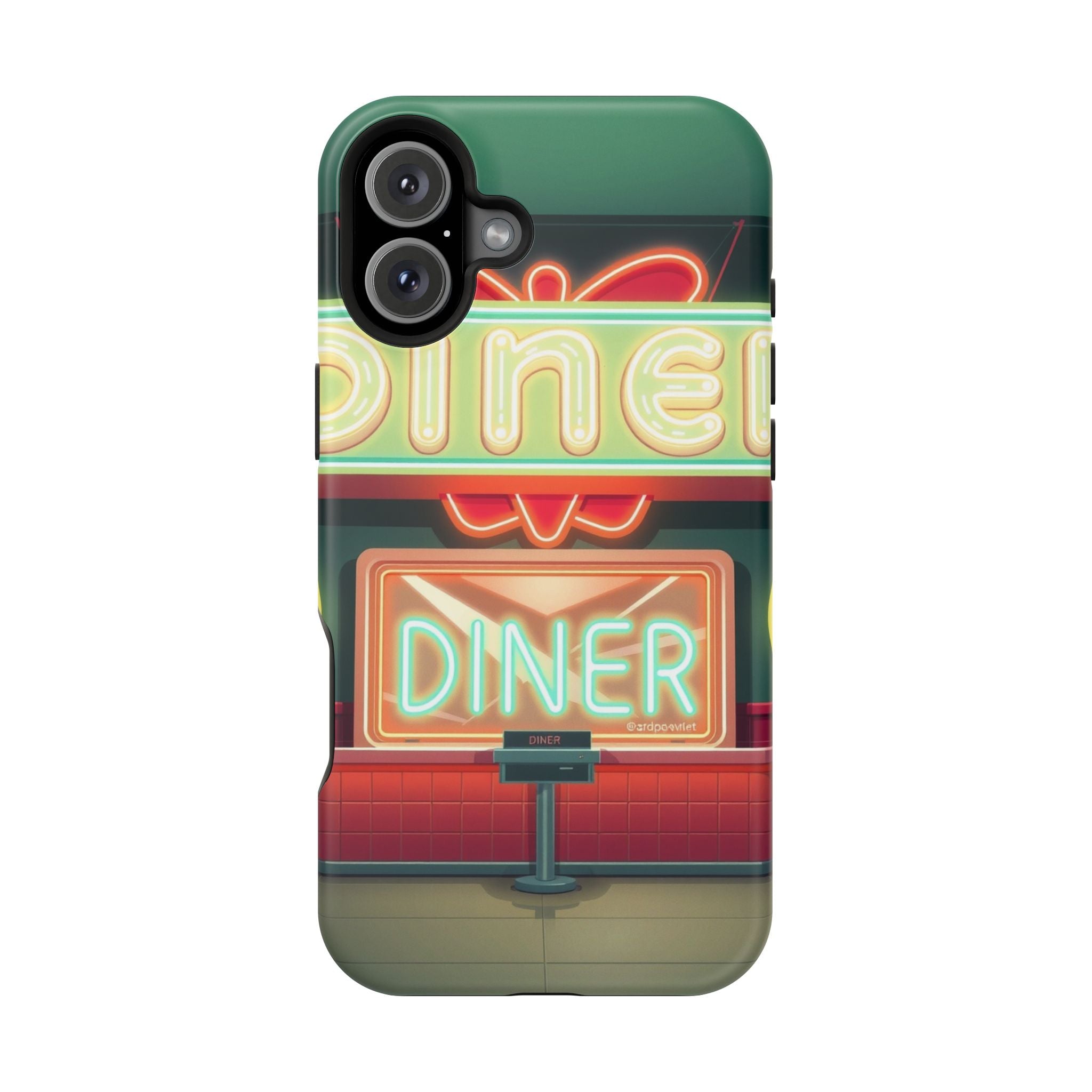 iPhone Neon Diner Sign Mystic Art Bold Modern Everyday Snap Case · iPhone Case