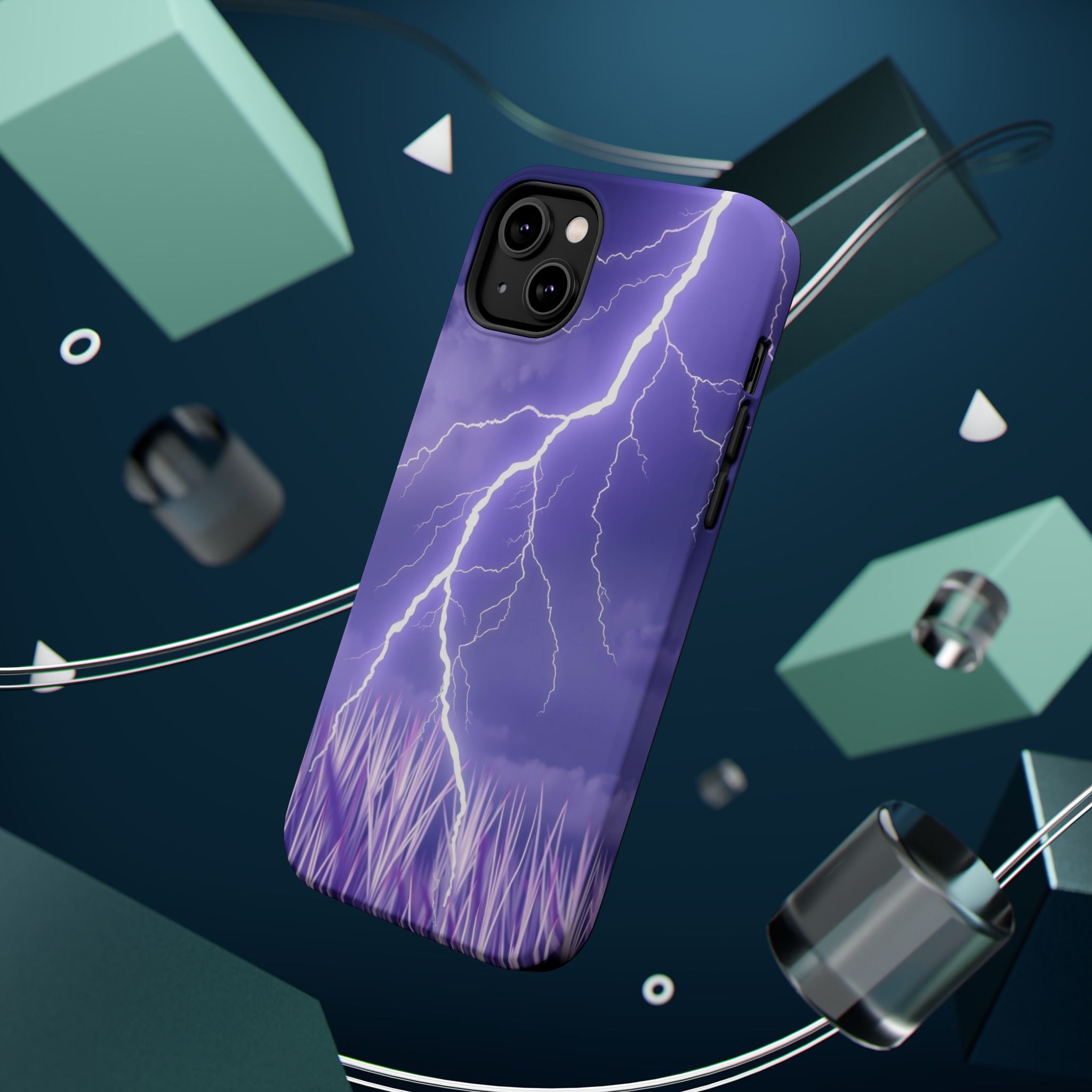 iPhone Dreamy Prairie Lightning Design Slim Everyday Designer Case · iPhone Case