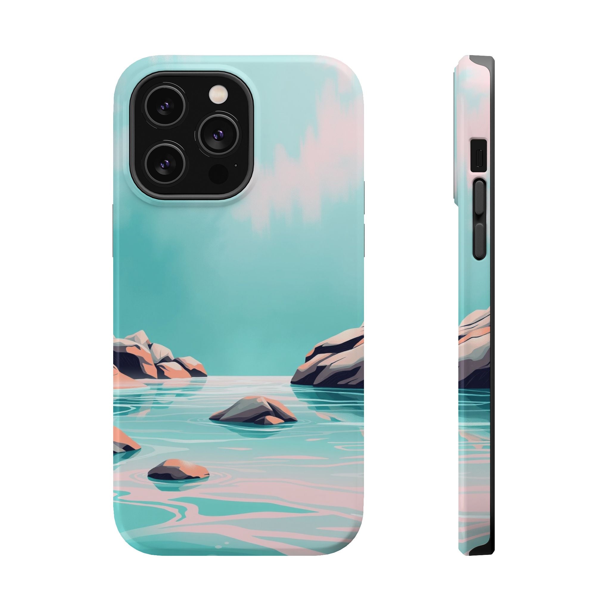 iPhone Vibrant Tidal Pool Design Bold Modern Everyday Snap Case · iPhone Case