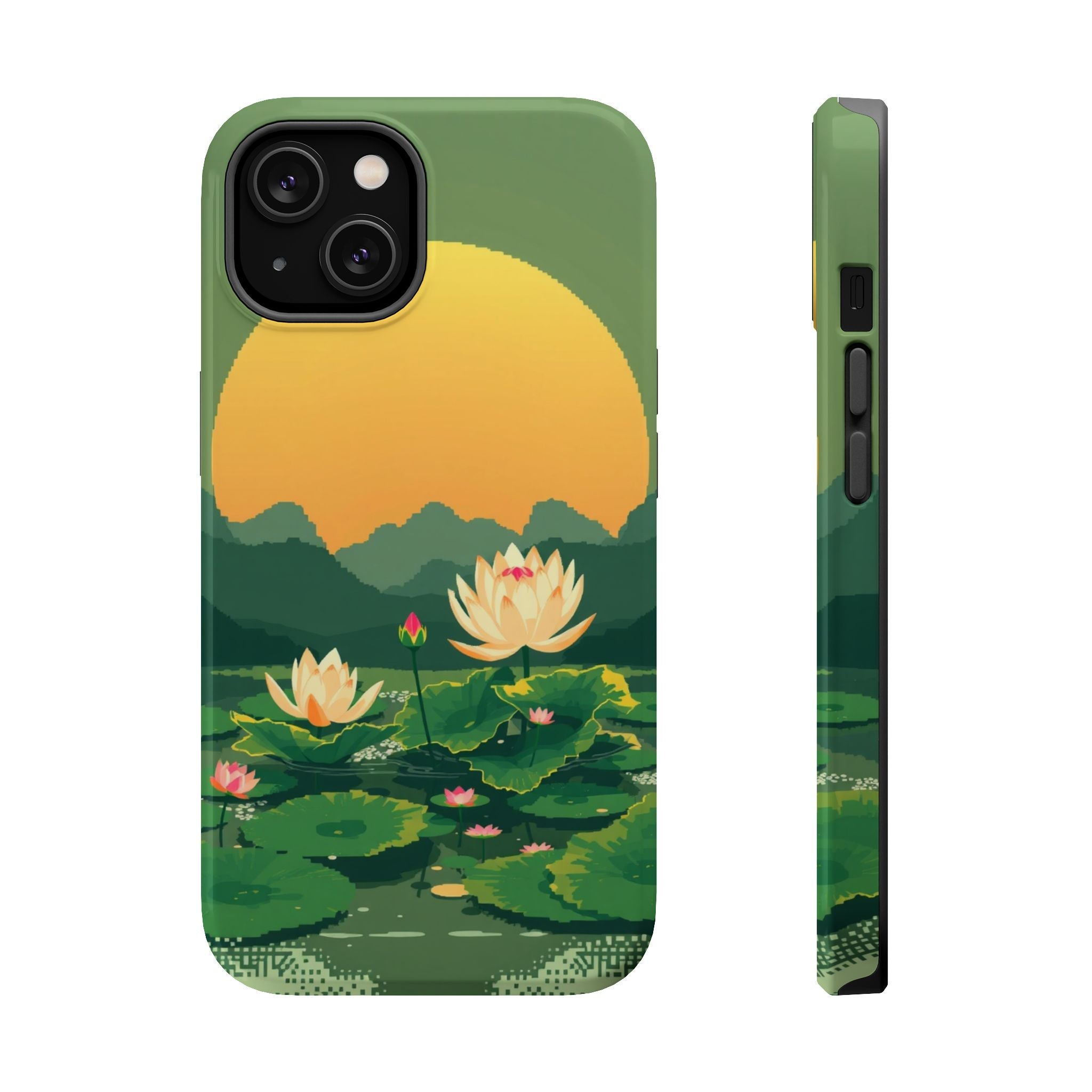 iPhone Lotus Pond Enchanted Art Slim Everyday Designer Case · iPhone Case
