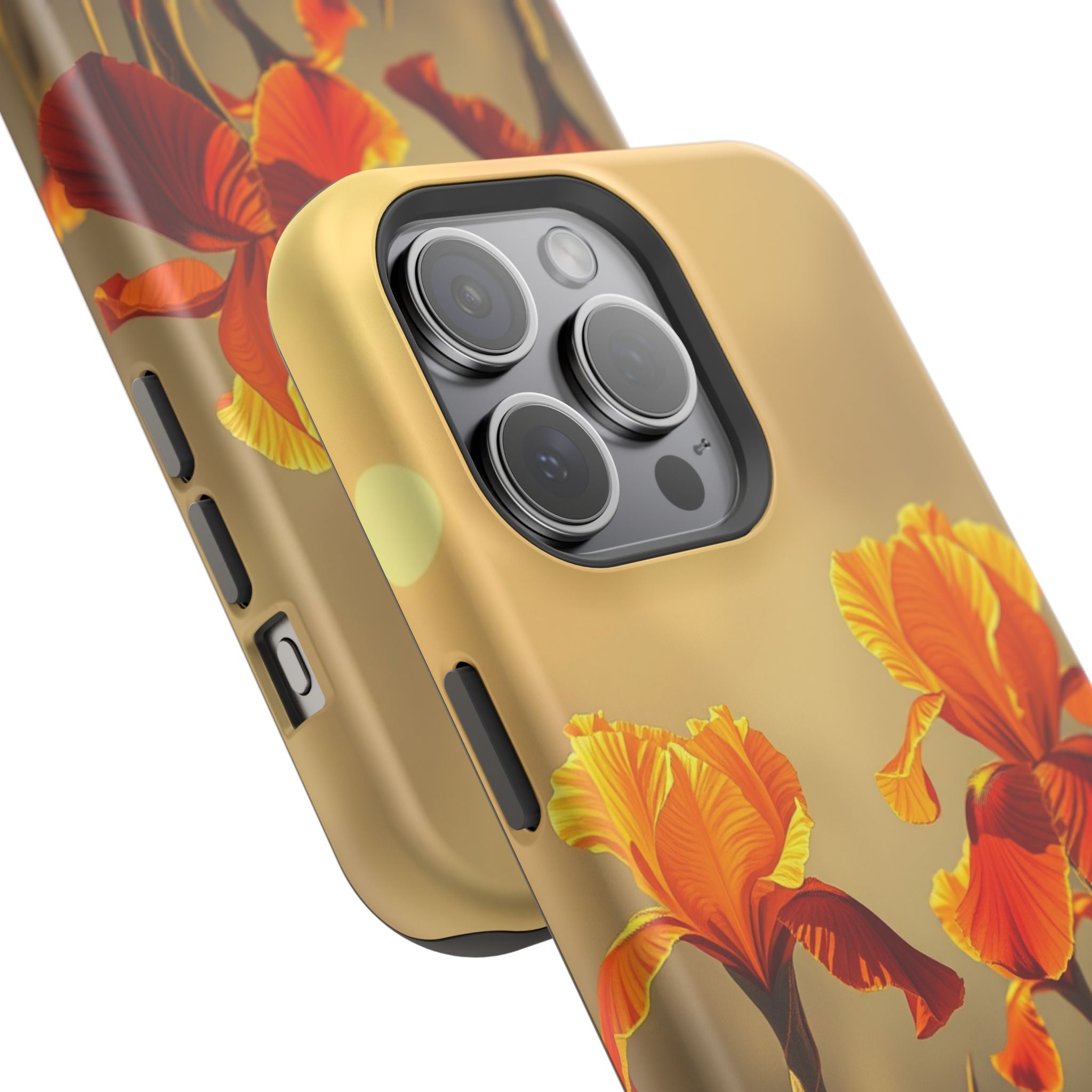 iPhone Iris Garden Gold Foil Luxury Slim Everyday Designer Case · iPhone Case
