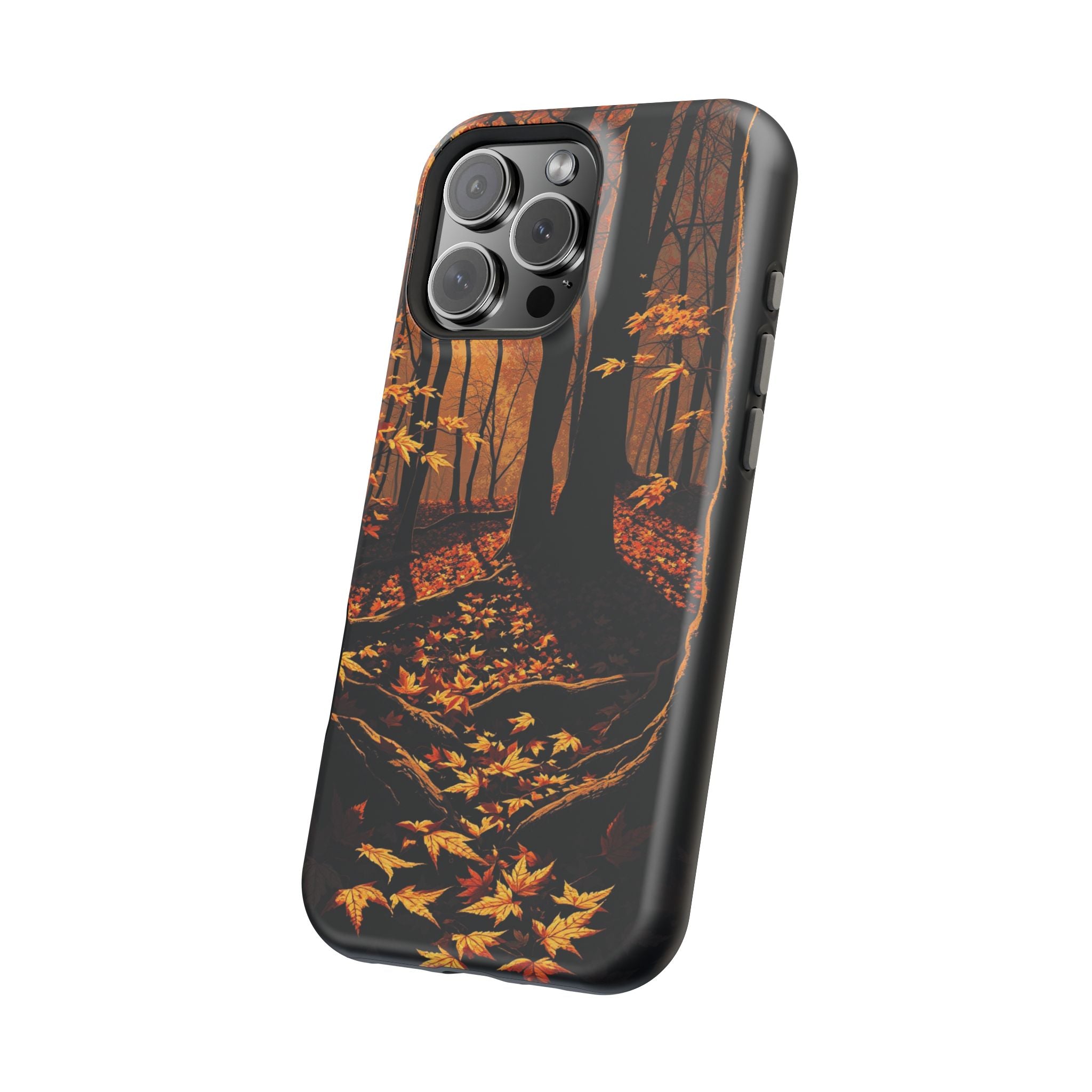 iPhone Autumn Forest Floor Gold Foil Luxury Slim iPhone Everyday · iPhone Case