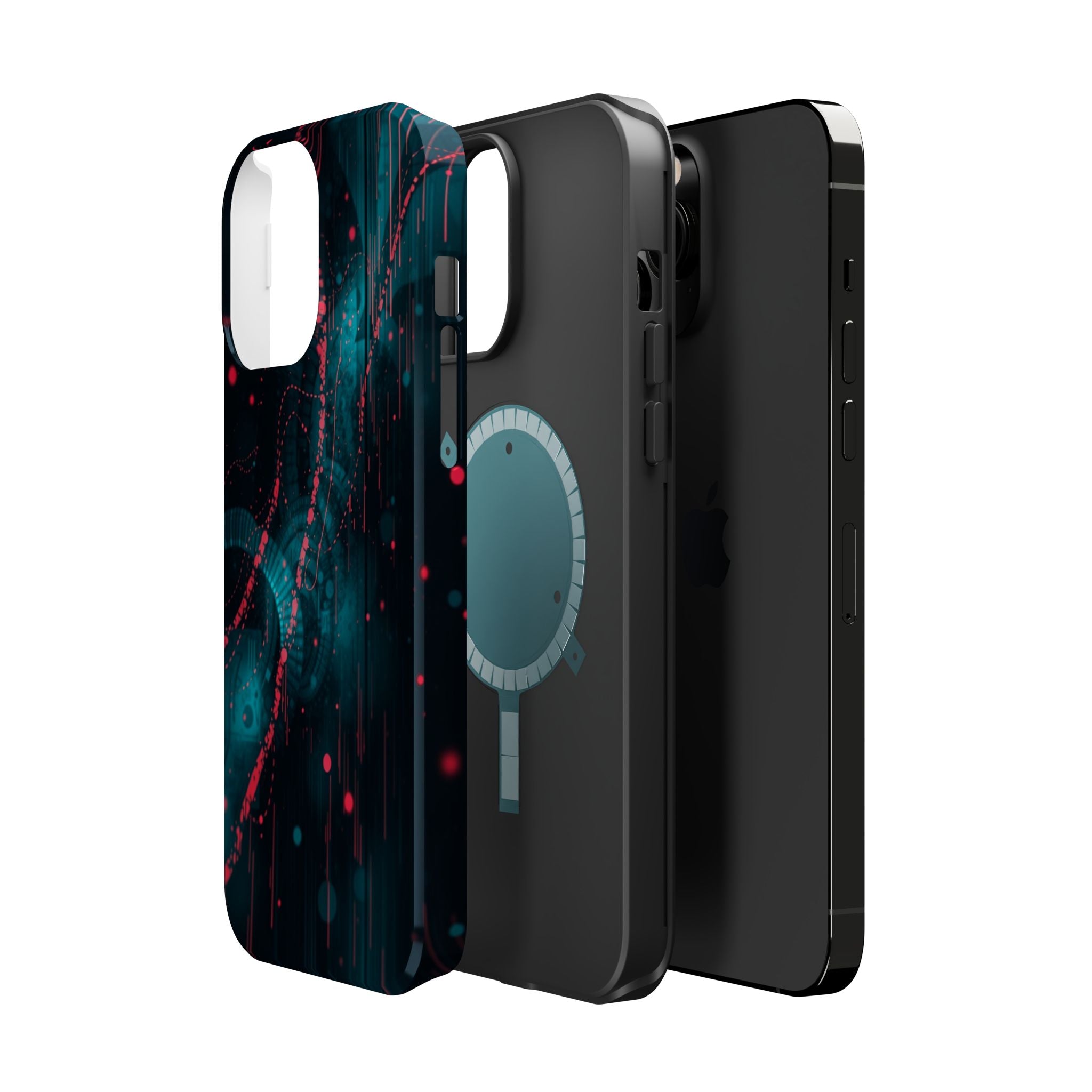 iPhone Digital Noise Cinematic Art Bold Modern Everyday Snap Case · iPhone Case