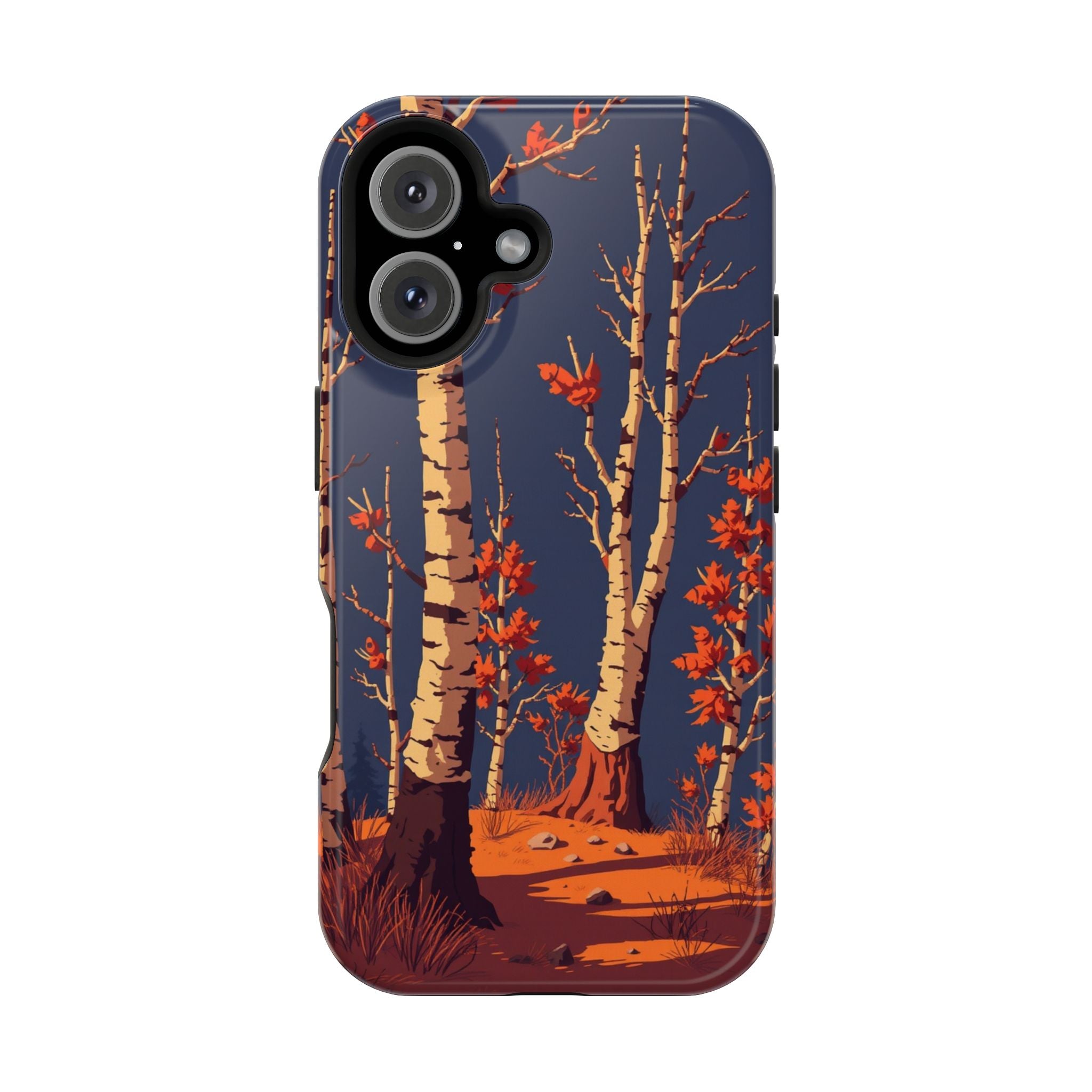 iPhone Birch Grove Pixel Art -Bit Bold Modern Everyday Snap Case · iPhone Case