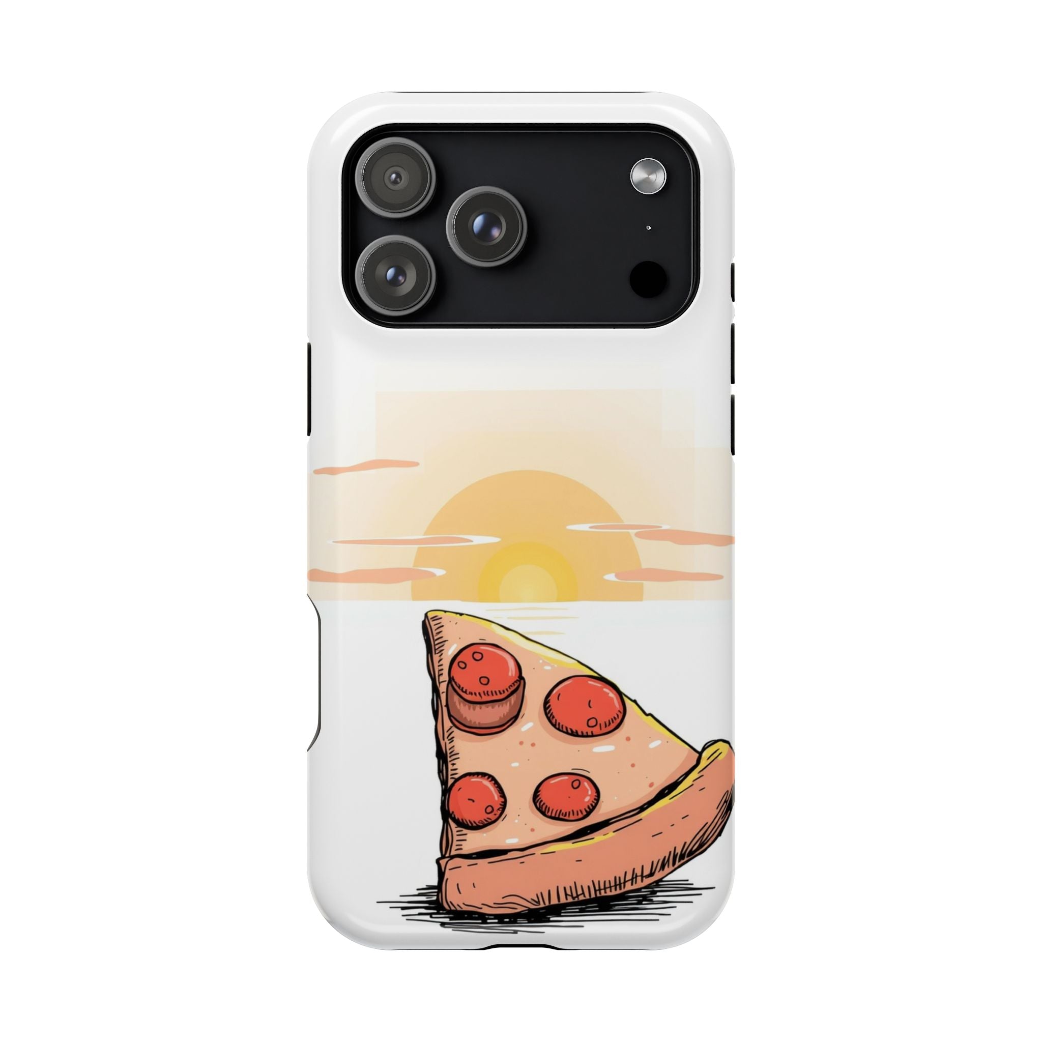 iPhone Earthy Pizza Slice Sunset Design Slim Everyday Designer Case · iPhone Cas
