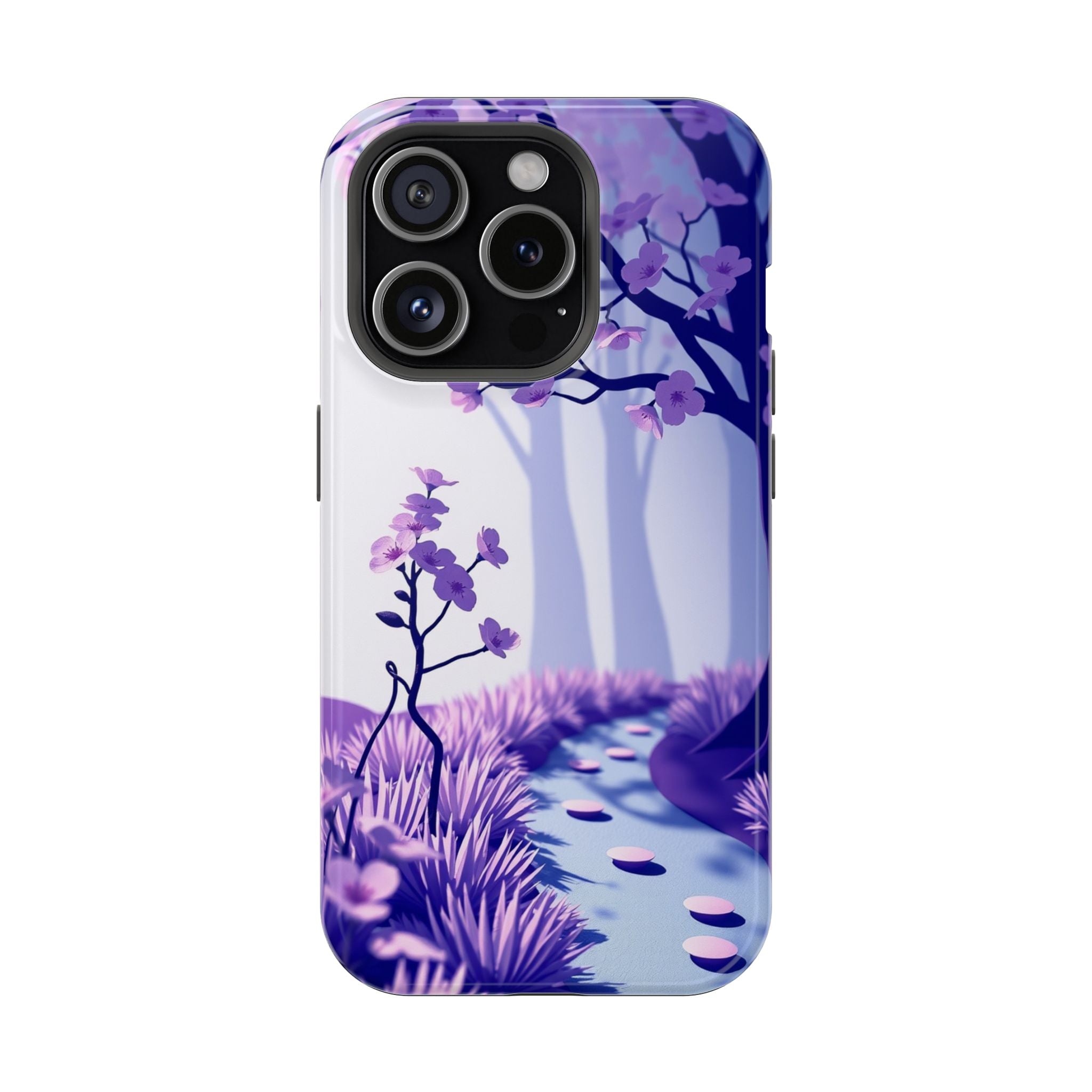 iPhone Blossom Trail Paper Cut Art Bold Modern Everyday Snap Case · iPhone Case