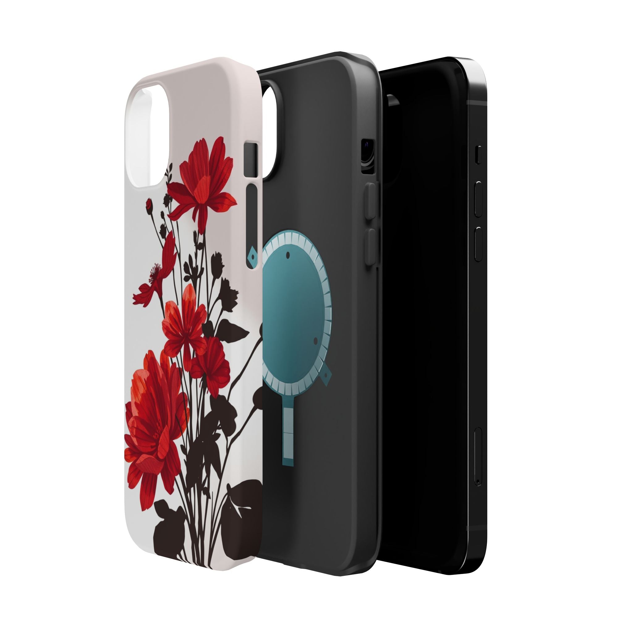 iPhone Floral Silhouette Cinematic Art Slim Snap Case · iPhone Case
