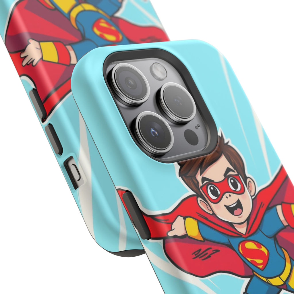 iPhone Kid Superhero Flying Kids Fun iPhone Phone Case Gift Slim · iPhone Case