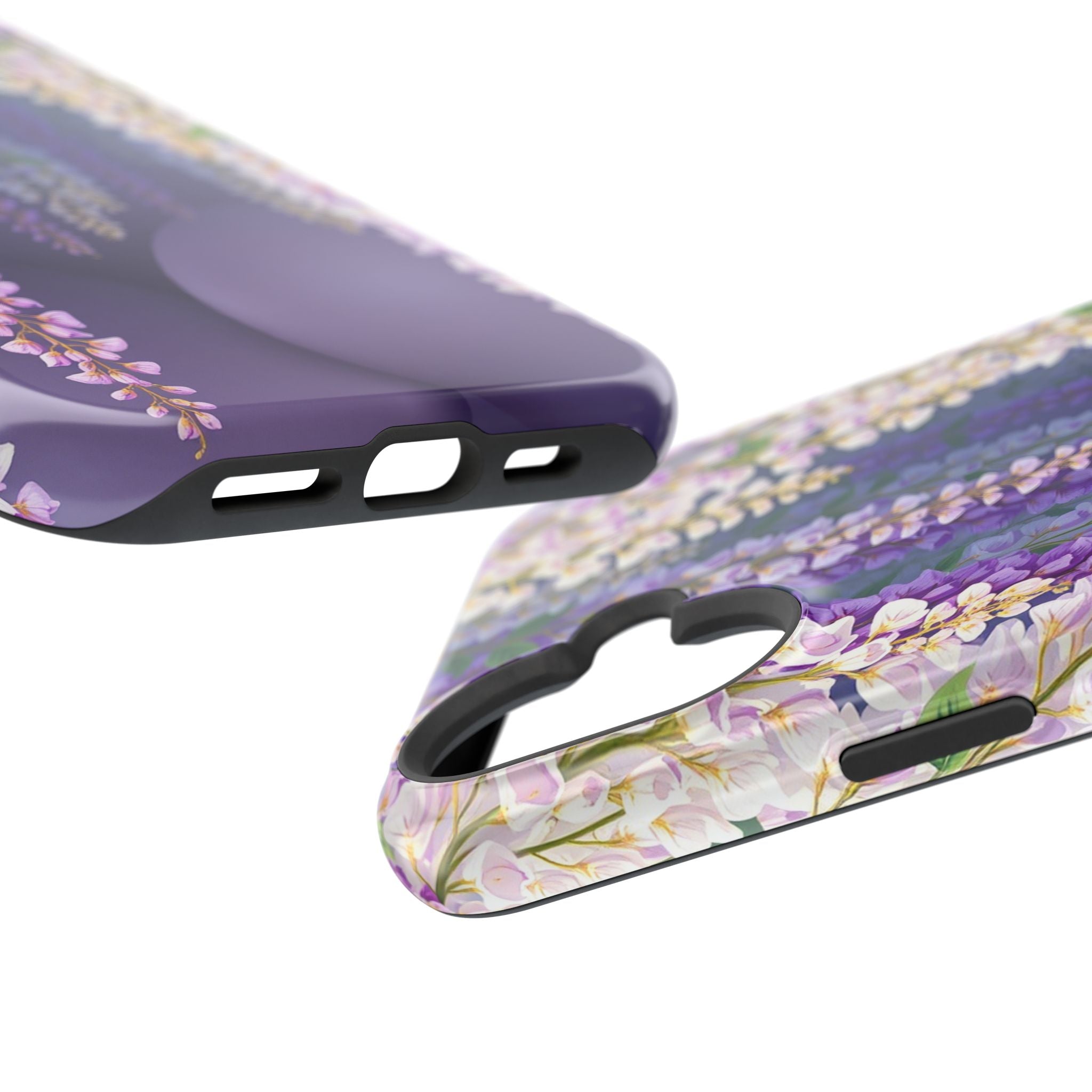iPhone Mint And Blush Wisteria Cascade Slim Everyday Designer Case · iPhone Case