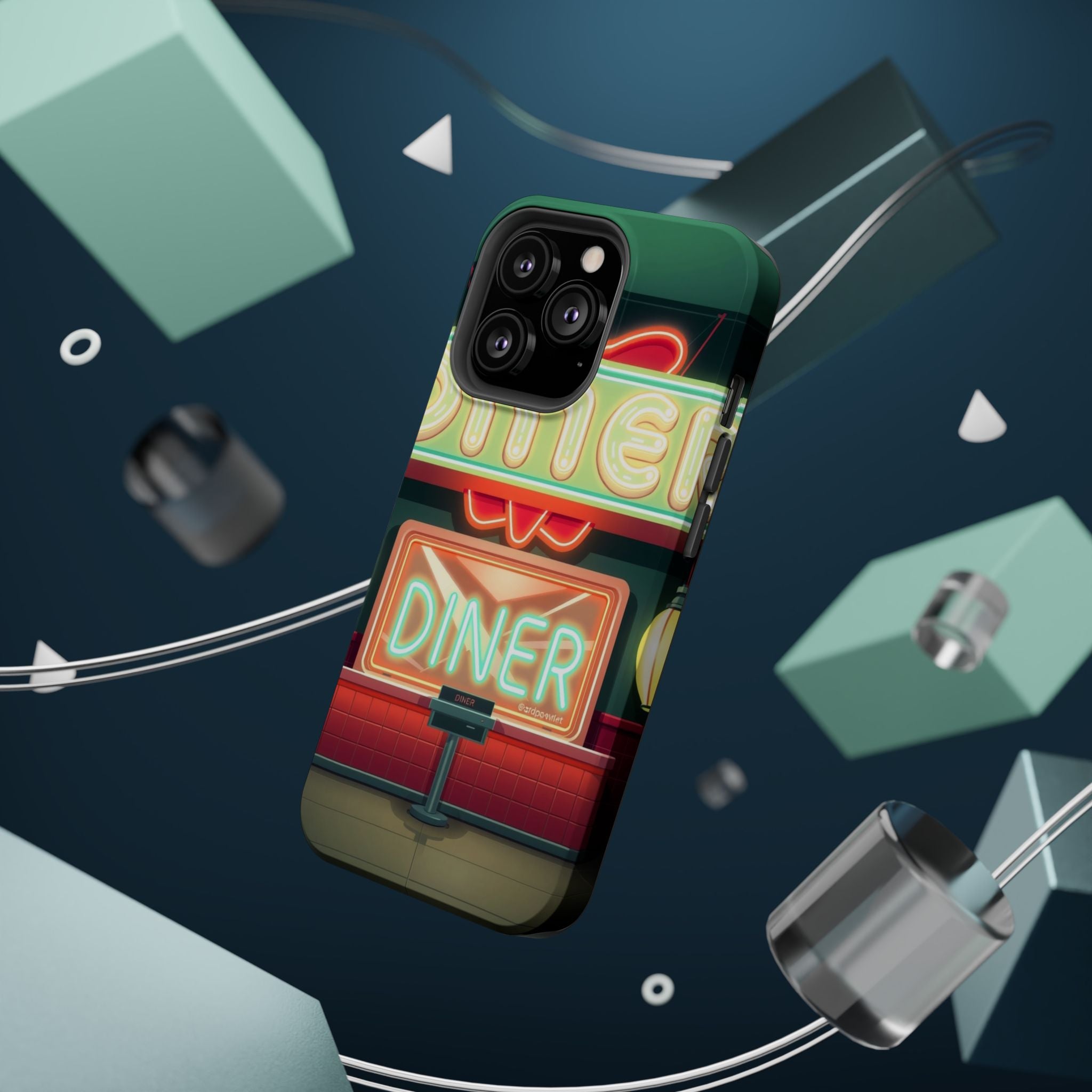 iPhone Neon Diner Sign Mystic Art Bold Modern Everyday Snap Case · iPhone Case