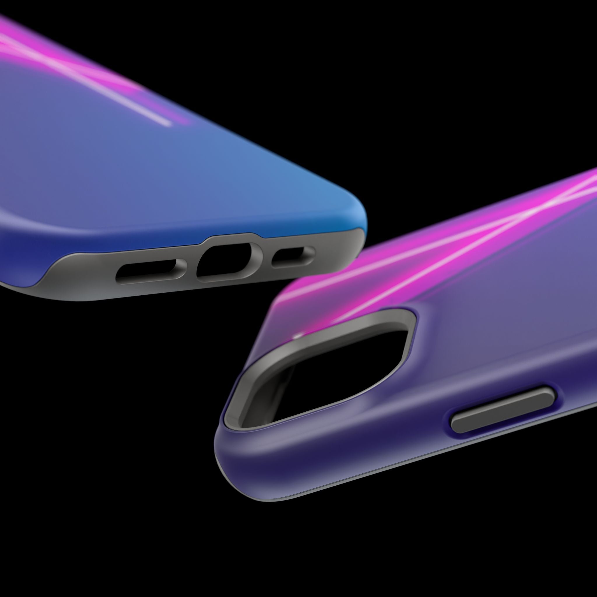 iPhone 1990s Geometric Neon Electric Art Slim Everyday Designer Case · iPhone Ca