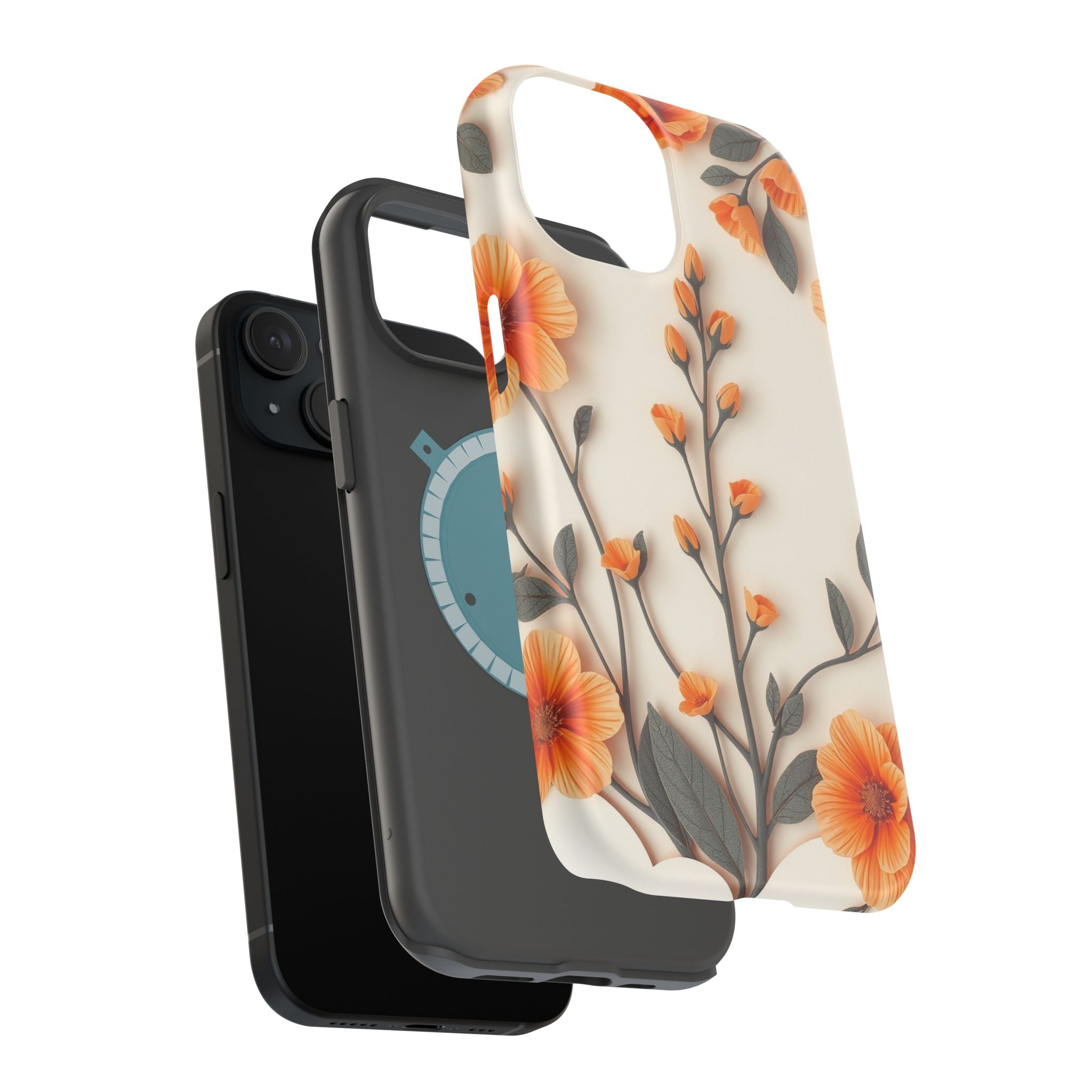 iPhone Vintage Botanical Print Paper Cut Art Slim iPhone Everyday · iPhone Case
