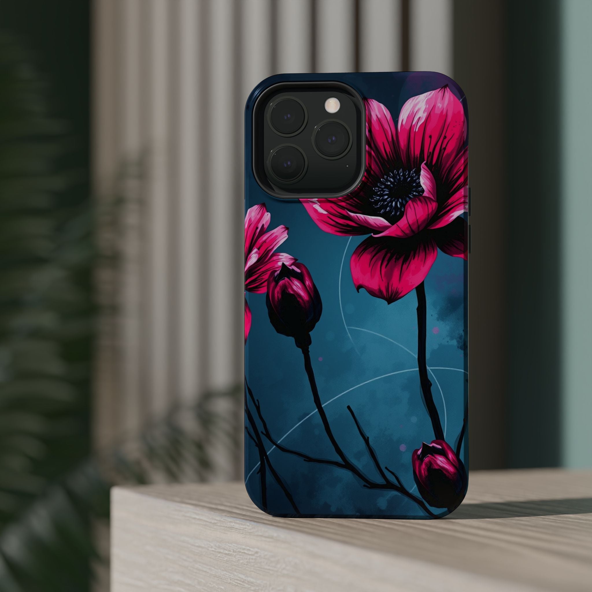iPhone Floral Ink Wash Bold Art Slim Everyday Designer Case · iPhone Case