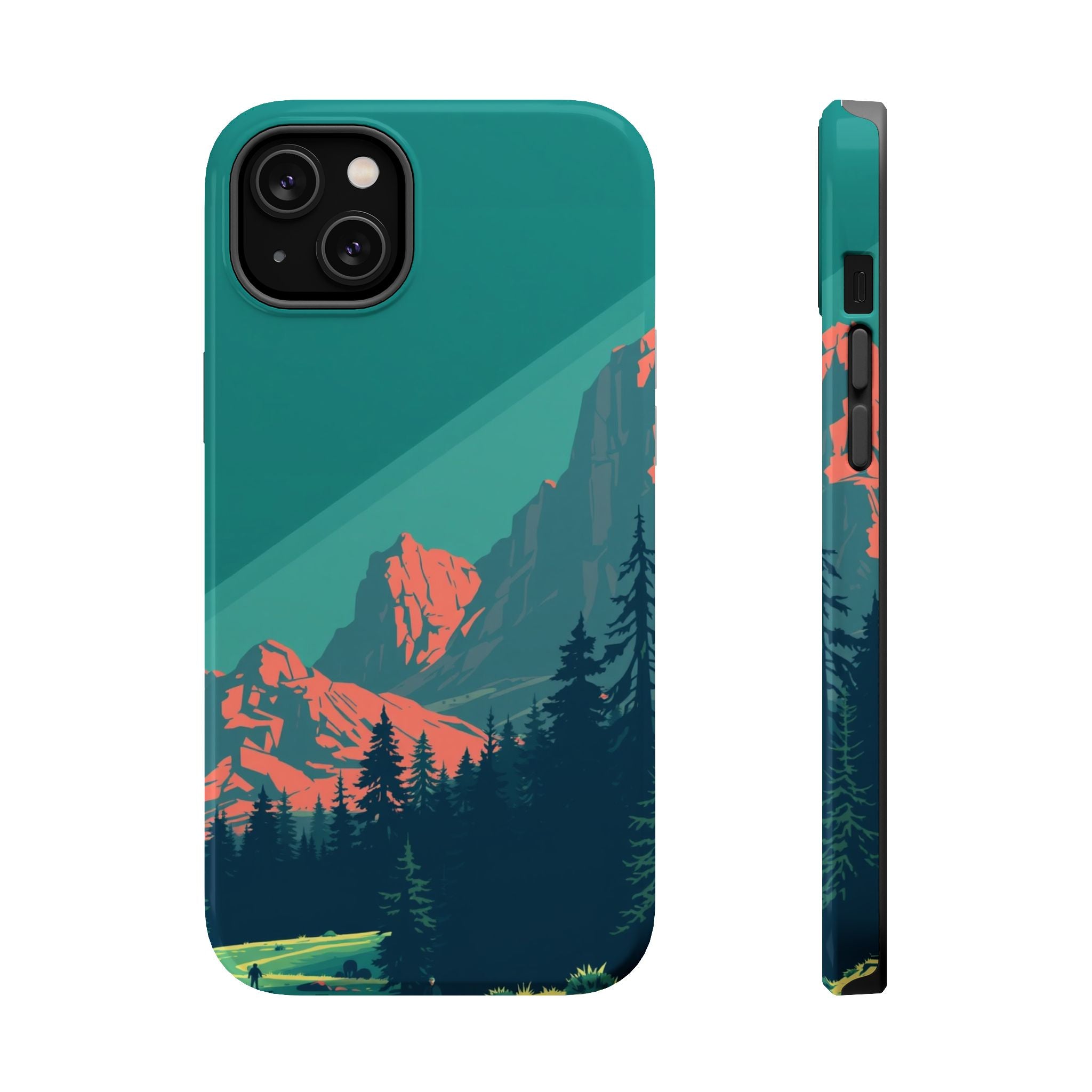 iPhone Pine Ridge Pixel Art -Bit Bold Modern Everyday Snap Case · iPhone Case