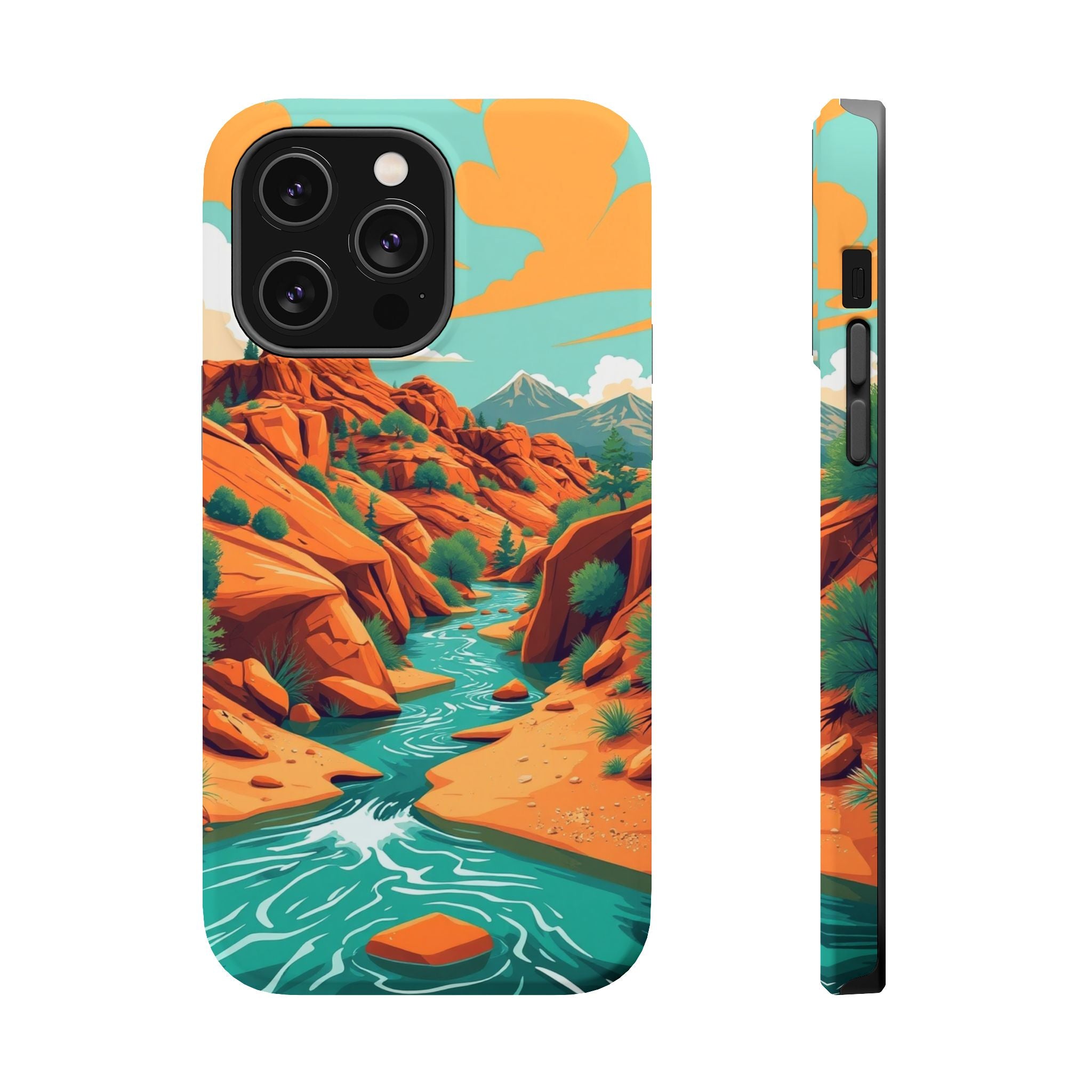 iPhone Vibrant Spring Creek Design Bold Modern Everyday Snap Case · iPhone Case