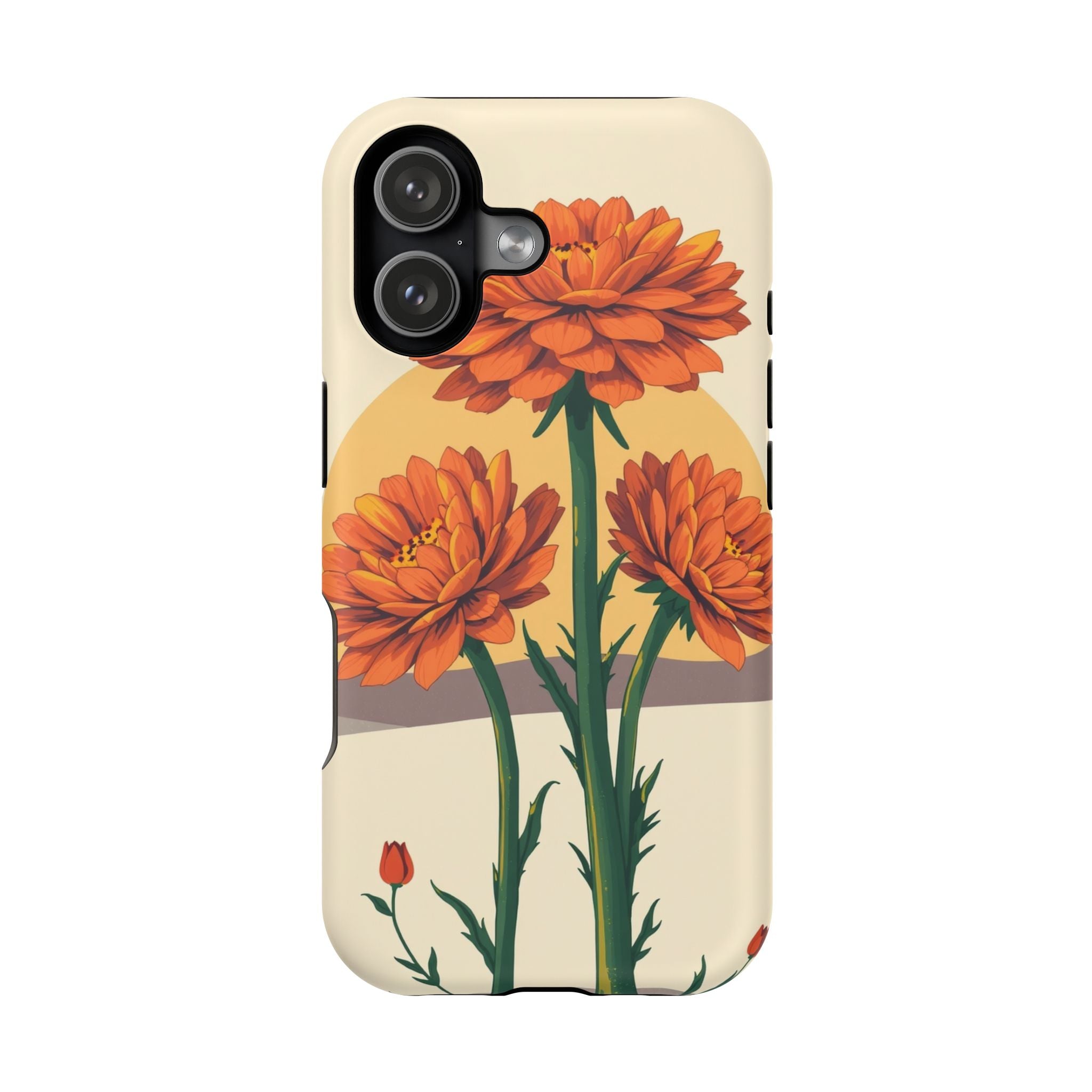 iPhone Ranunculus Stack Bold Art Bold Modern Everyday Snap Case · iPhone Case
