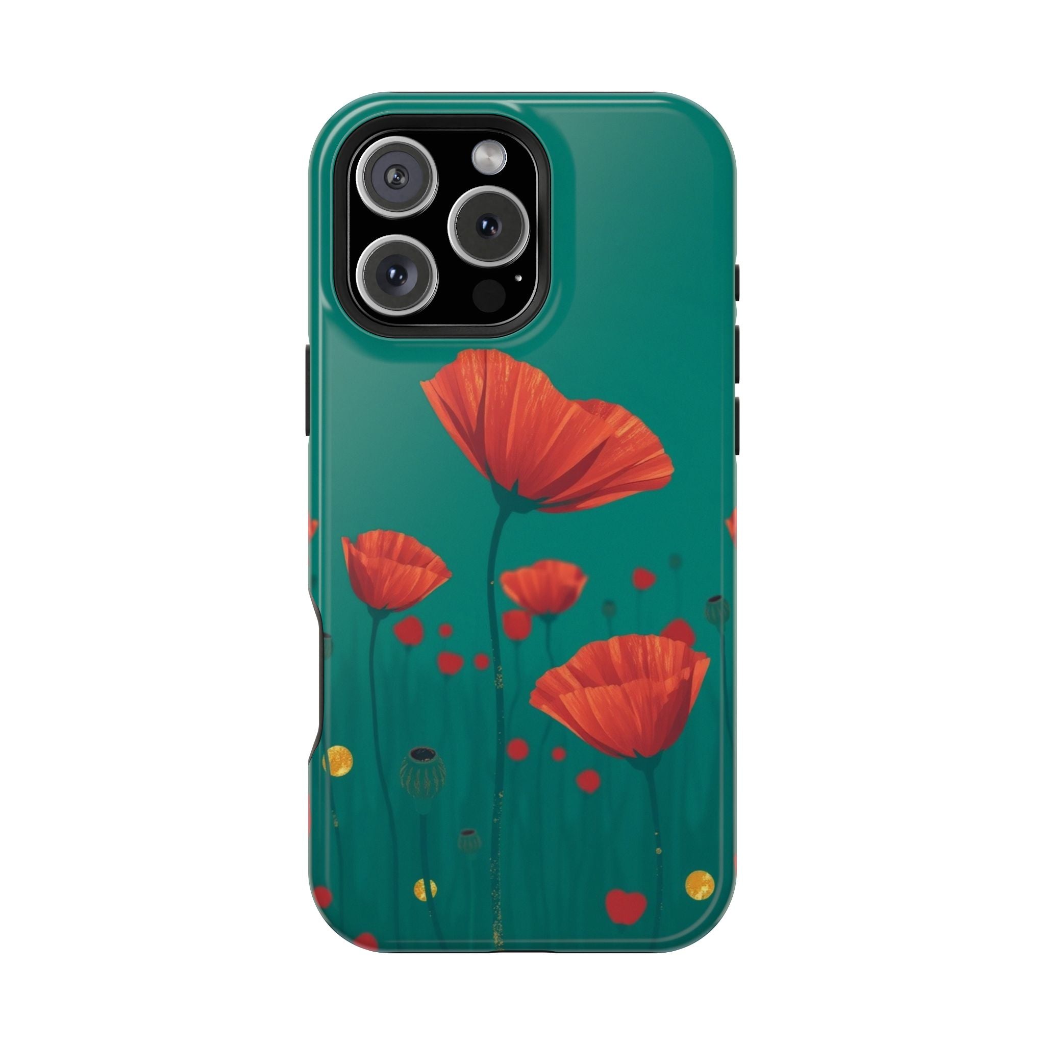 iPhone Earthy Poppy Field Design Bold Modern Everyday Snap Case · iPhone Case