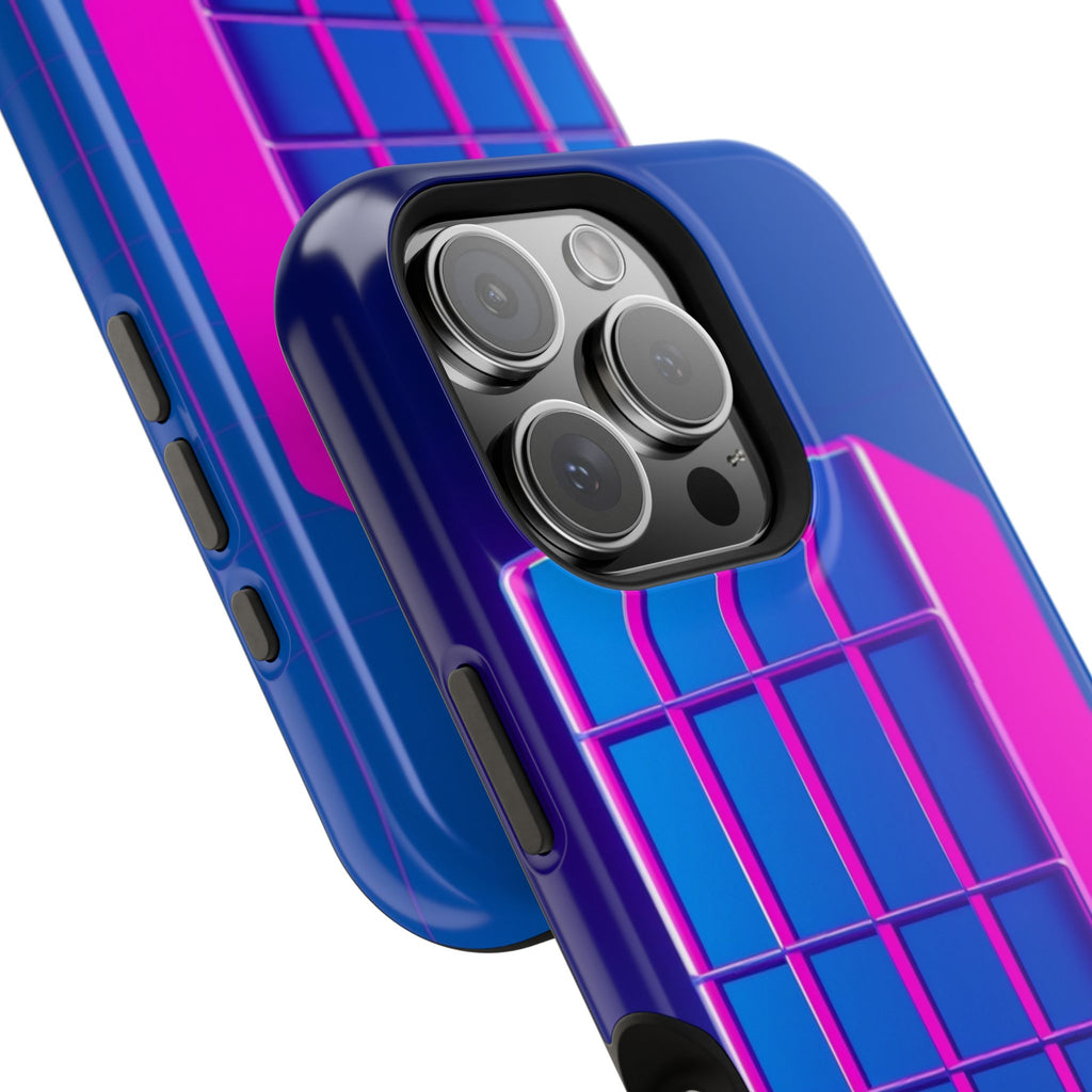iPhone Earthy 80s Grid Synthwave Design Slim Everyday Designer Case · iPhone Cas