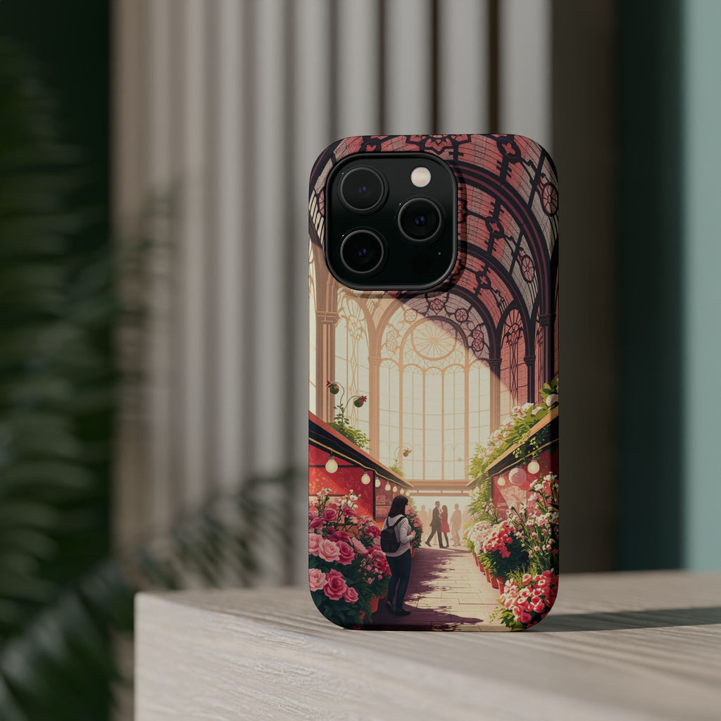 iPhone Flower Market Stained Glass Bold Modern Everyday Snap Case · iPhone Case