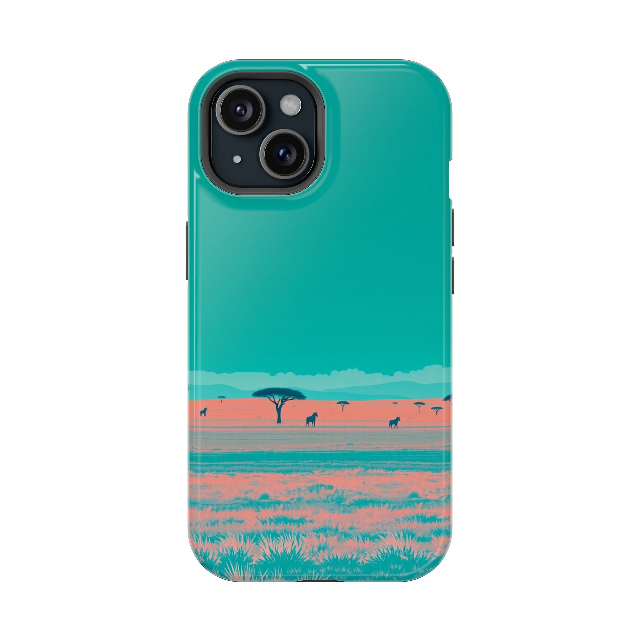 iPhone Savanna Horizon Risograph Print Slim Everyday Designer Case · iPhone Case