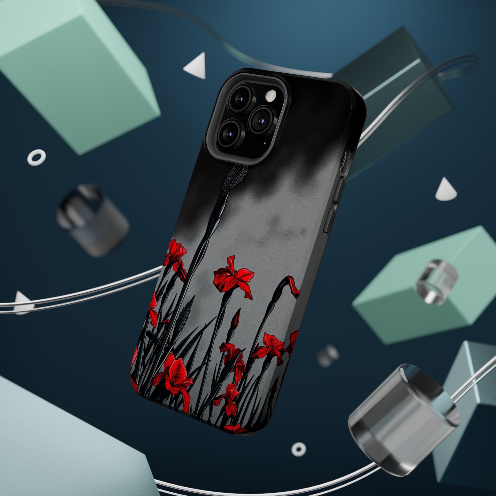 iPhone Iris Garden Cinematic Art Soft Finish Everyday Cas Slim Snap Case · iPhon