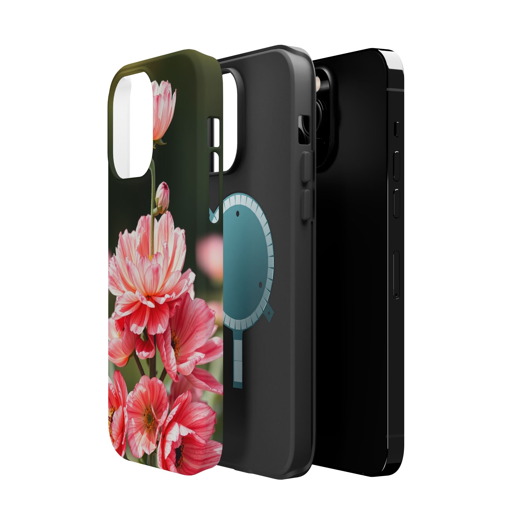 iPhone Ranunculus Stack Vibrant Watercolor Slim Snap Case · iPhone Case