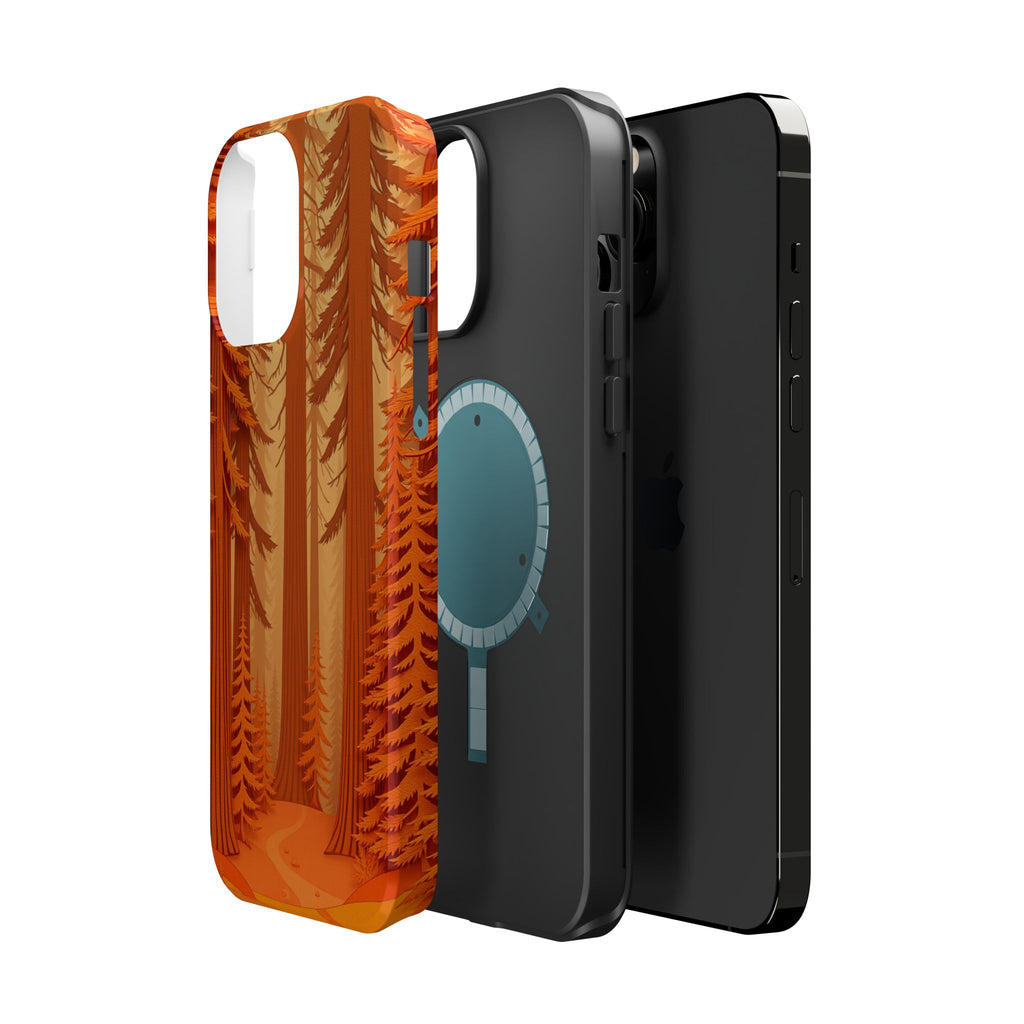 iPhone Redwood Forest Paper Cut Art Slim Everyday Designer Case · iPhone Case