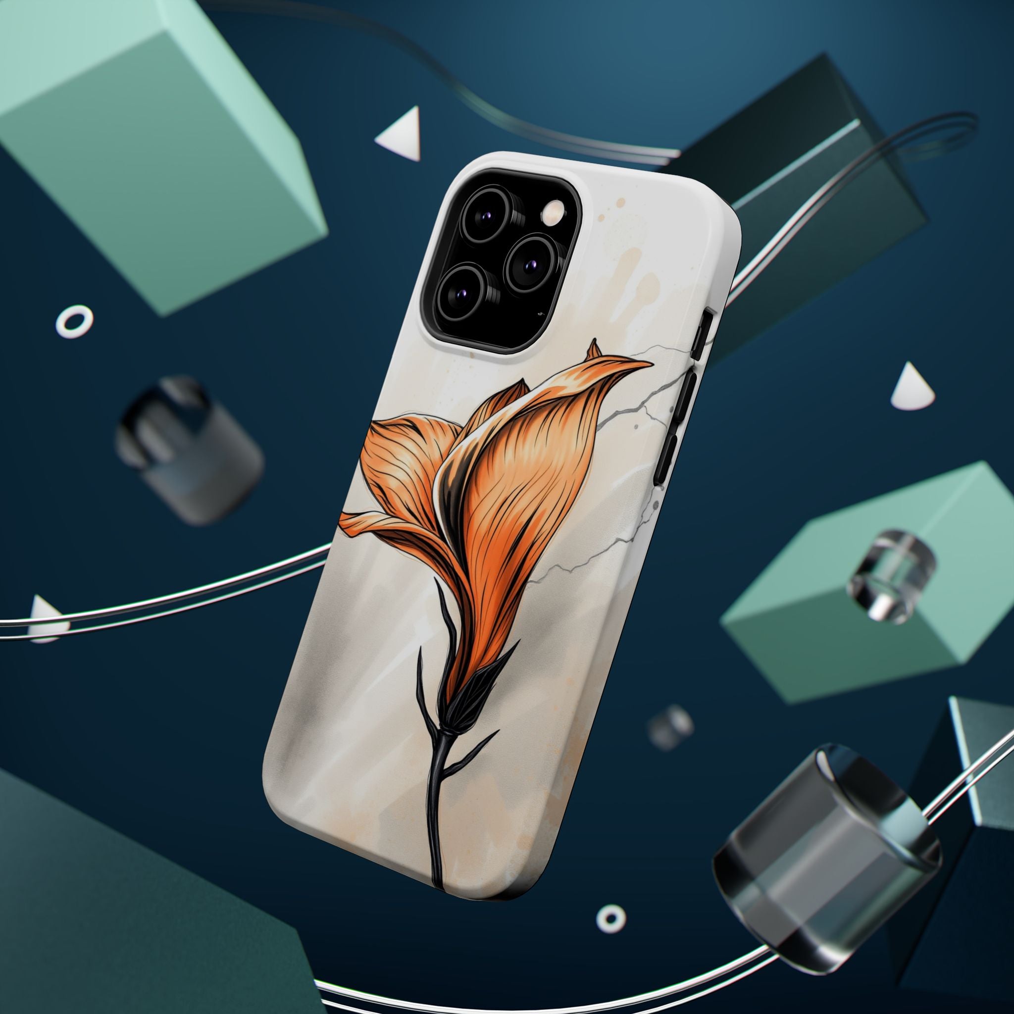 iPhone Dreamy Petal Storm Design Bold Modern Everyday Snap Case · iPhone Case