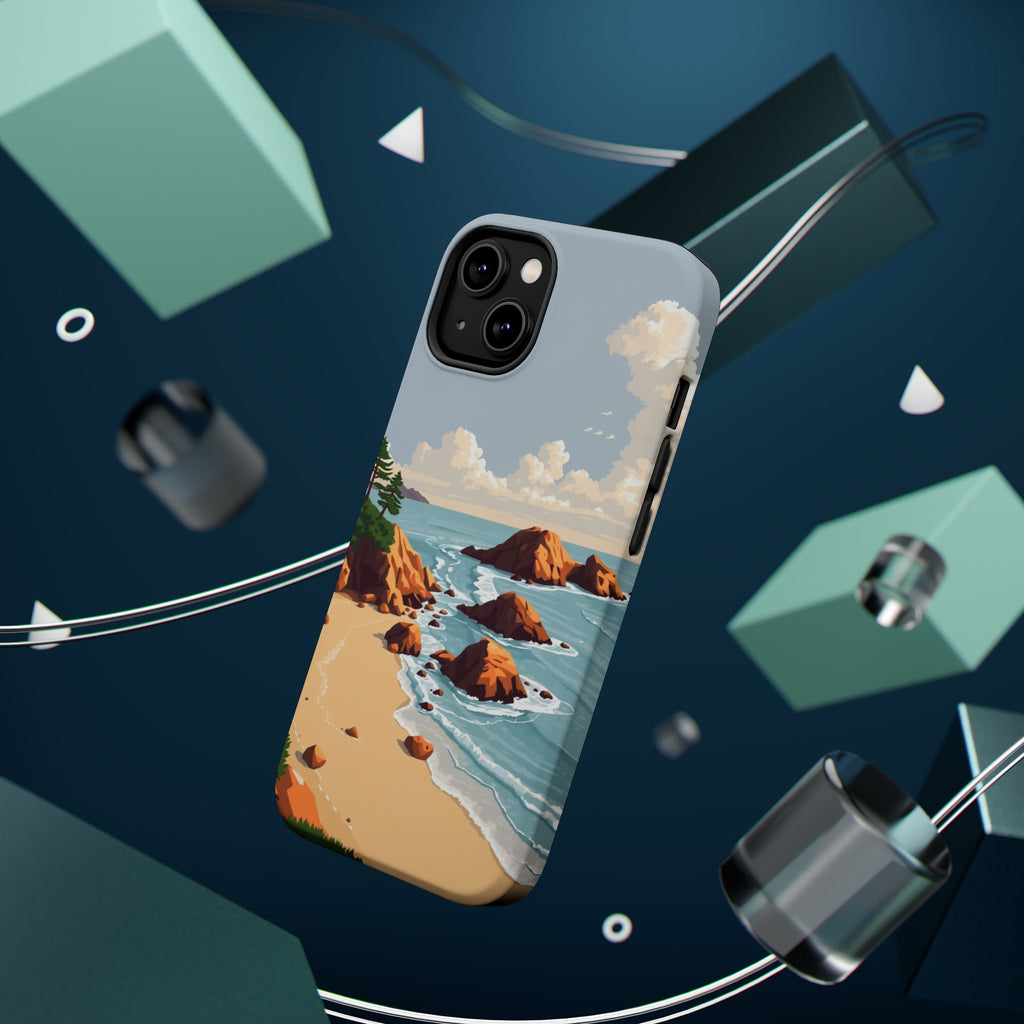 iPhone Mustard And Rust Pebble Beach Slim Everyday Designer Case · iPhone Case